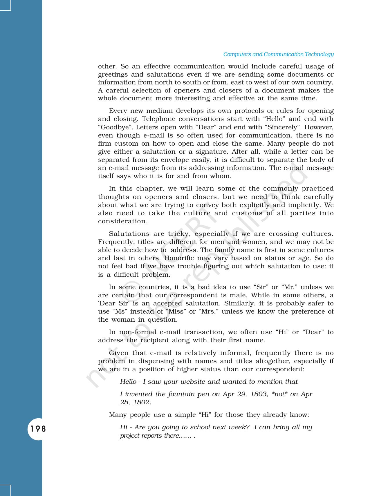 NCERT Book for Class 11 Computers Chapter 8 Soft Skills for Effective Communication - Page 14