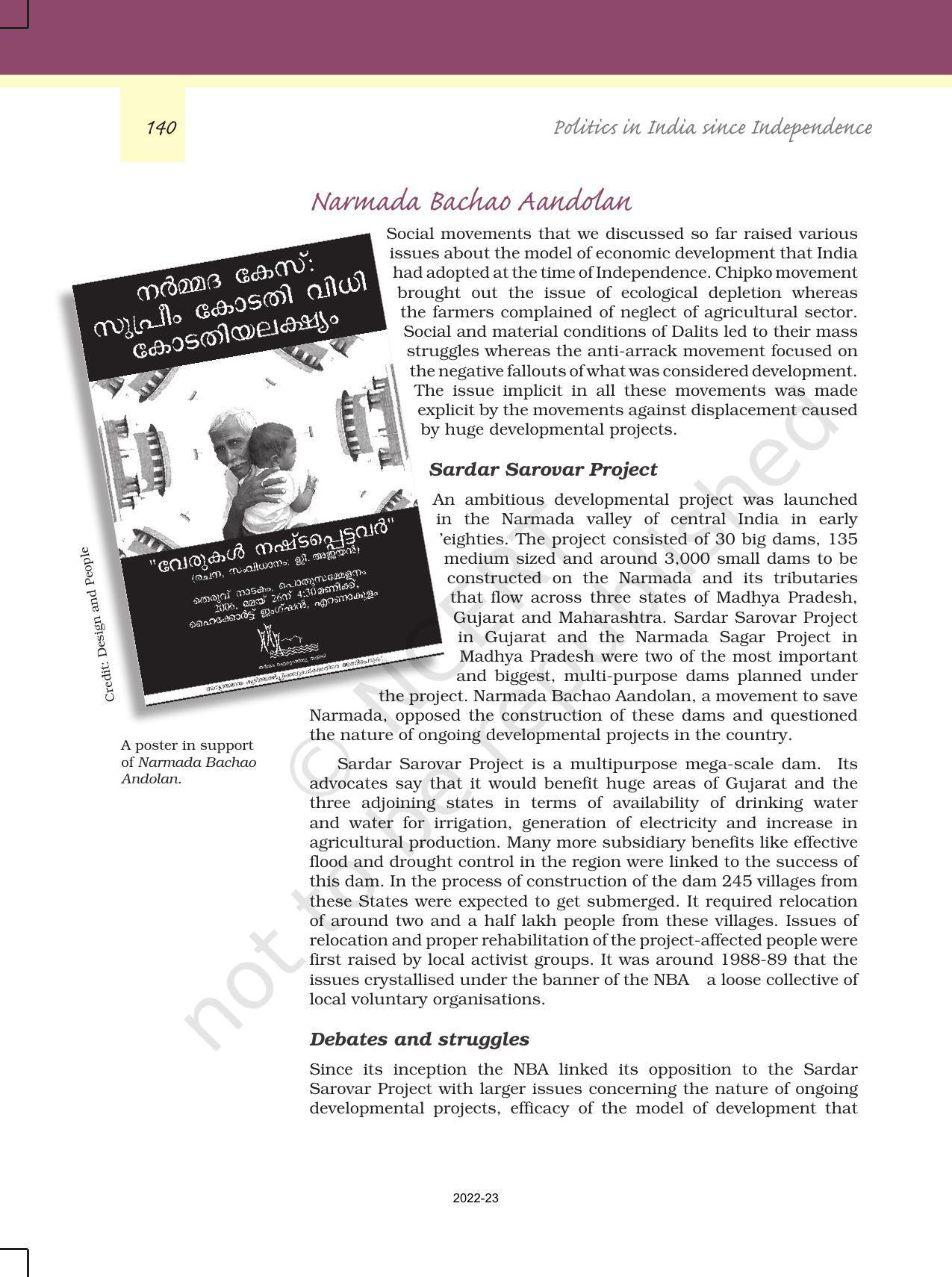 NCERT Book for Class 12 Political Science (Politics In India Since Independence) Chapter 7 Rise of Popular Movements - Page 13
