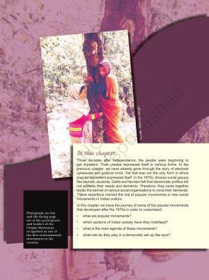 NCERT Book for Class 12 Political Science (Politics In India Since Independence) Chapter 7 Rise of Popular Movements