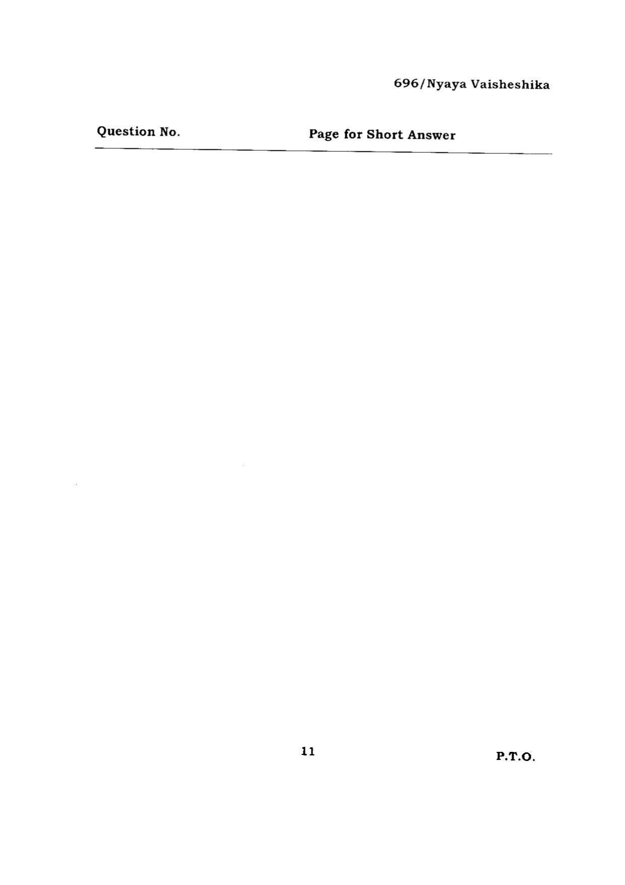 BHU RET NAYA VAISHESHIKA 2015 Question Paper - Page 11