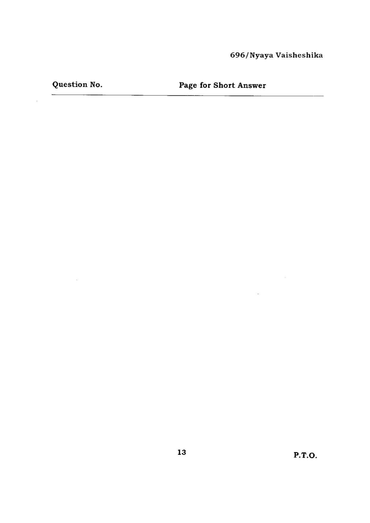 BHU RET NAYA VAISHESHIKA 2015 Question Paper - Page 13