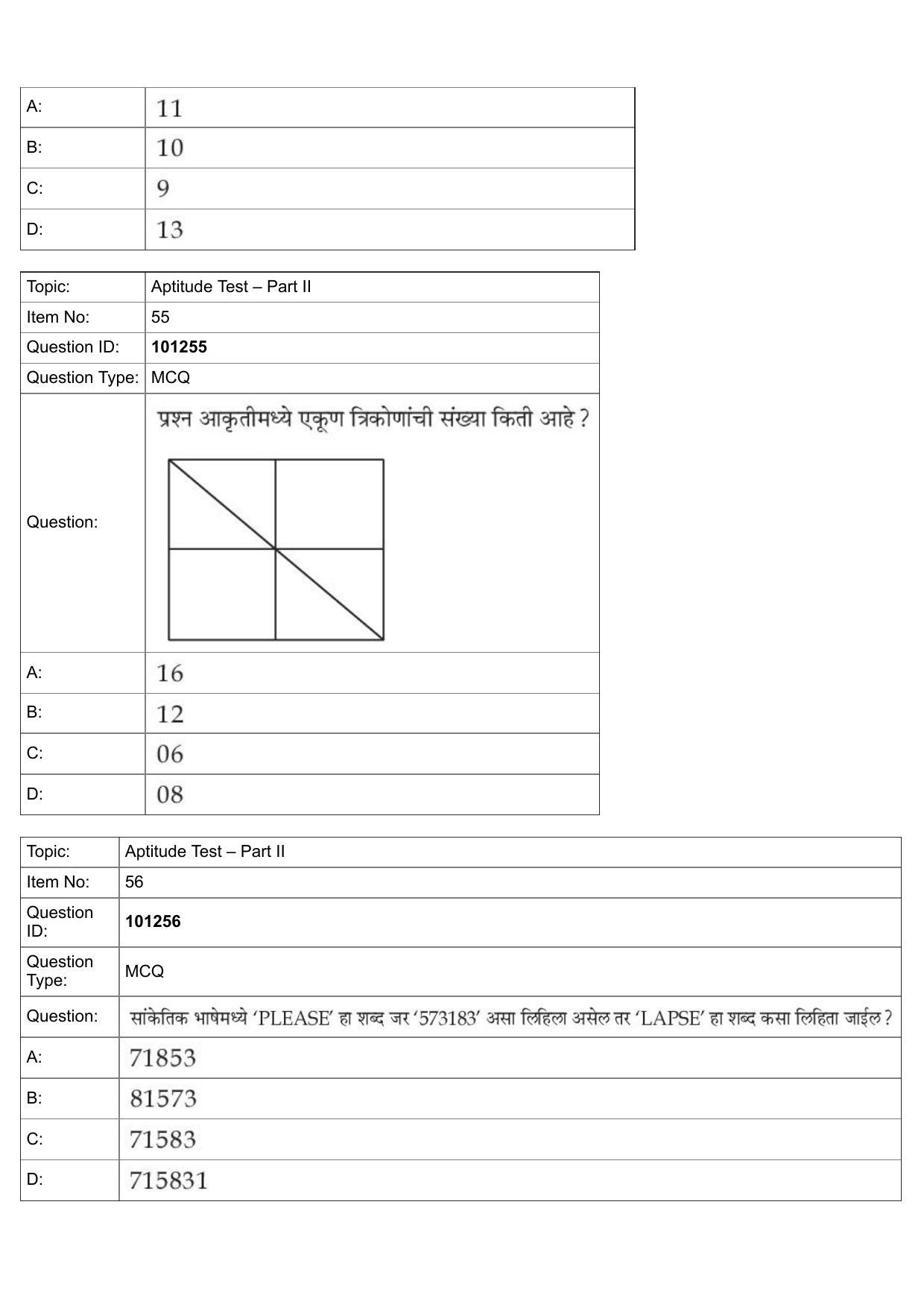 JEE Mains 2022: B.Arch Marathi (Shift 1) 30-07-2022 Question Paper - Page 26