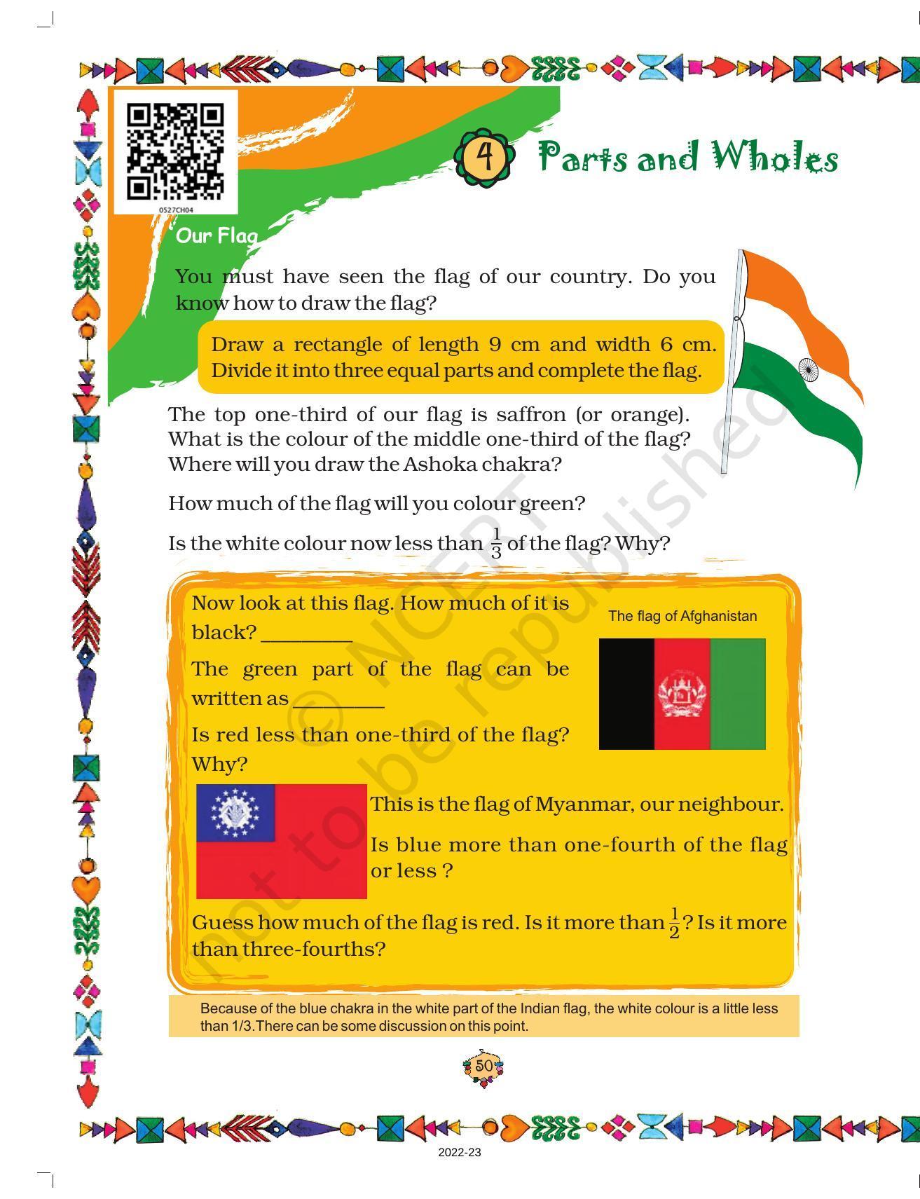NCERT Book for Class 5 Maths Chapter 4  Parts and Wholes - Page 1
