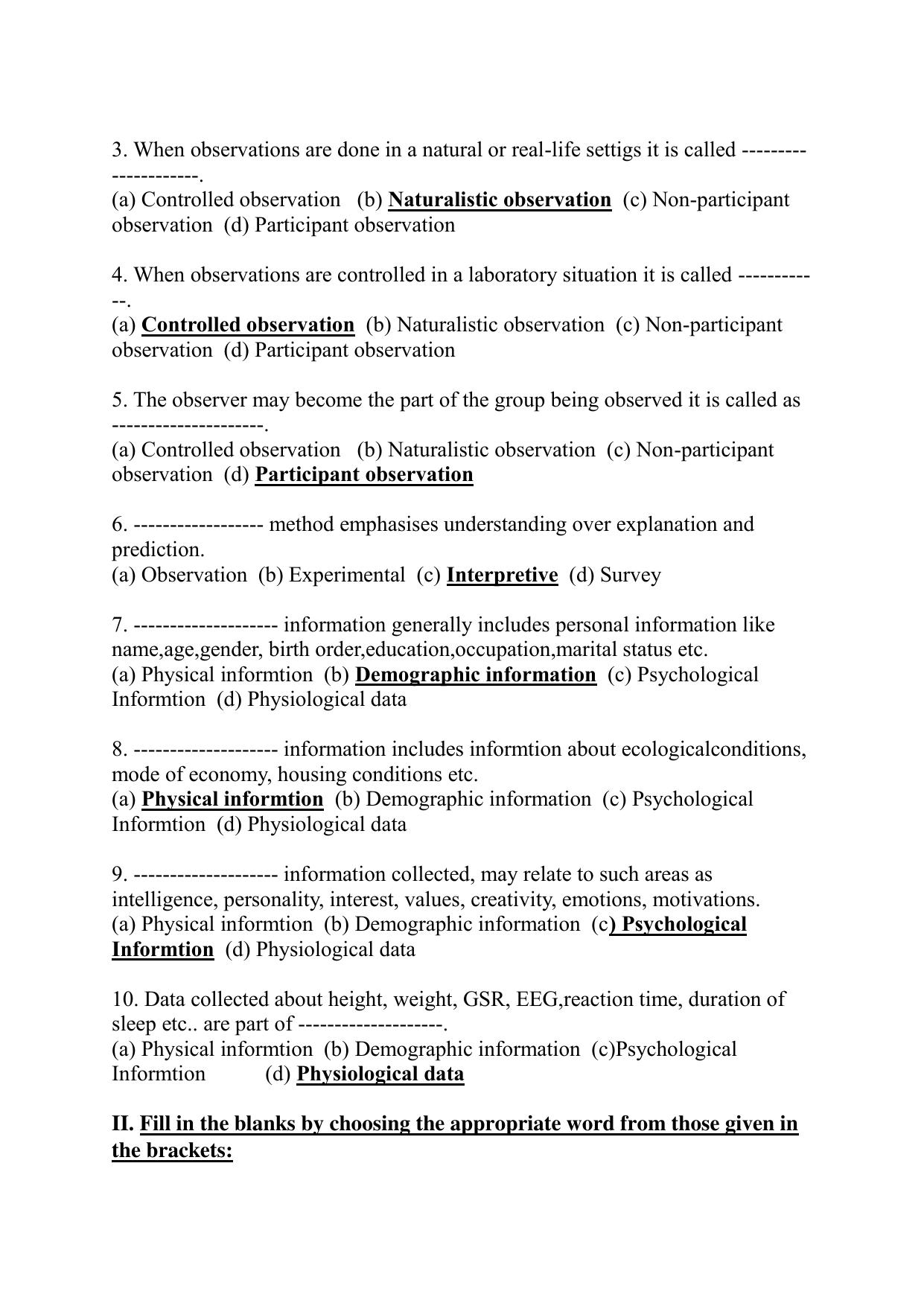 Karnataka 1st PUC Question Bank 2025 - Psychology English - Page 7