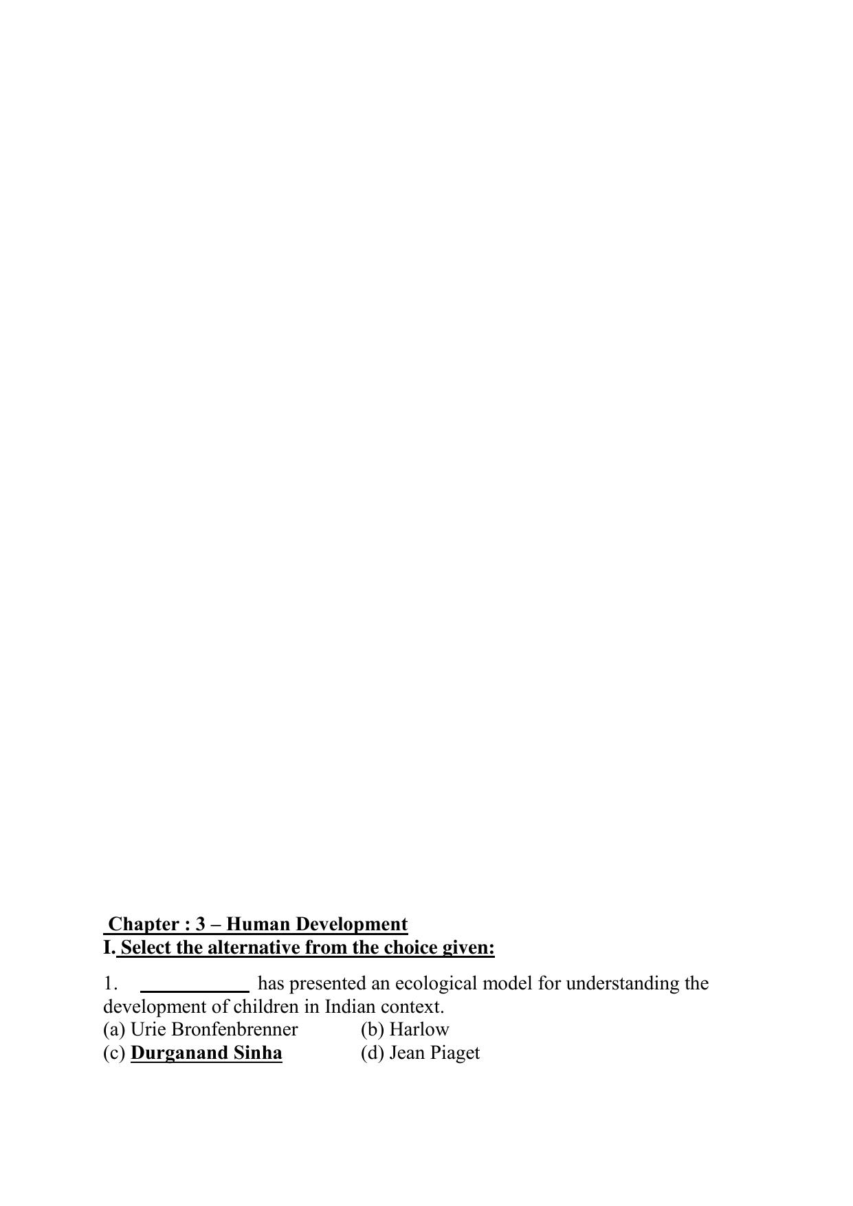 Karnataka 1st PUC Question Bank 2025 - Psychology English - Page 11