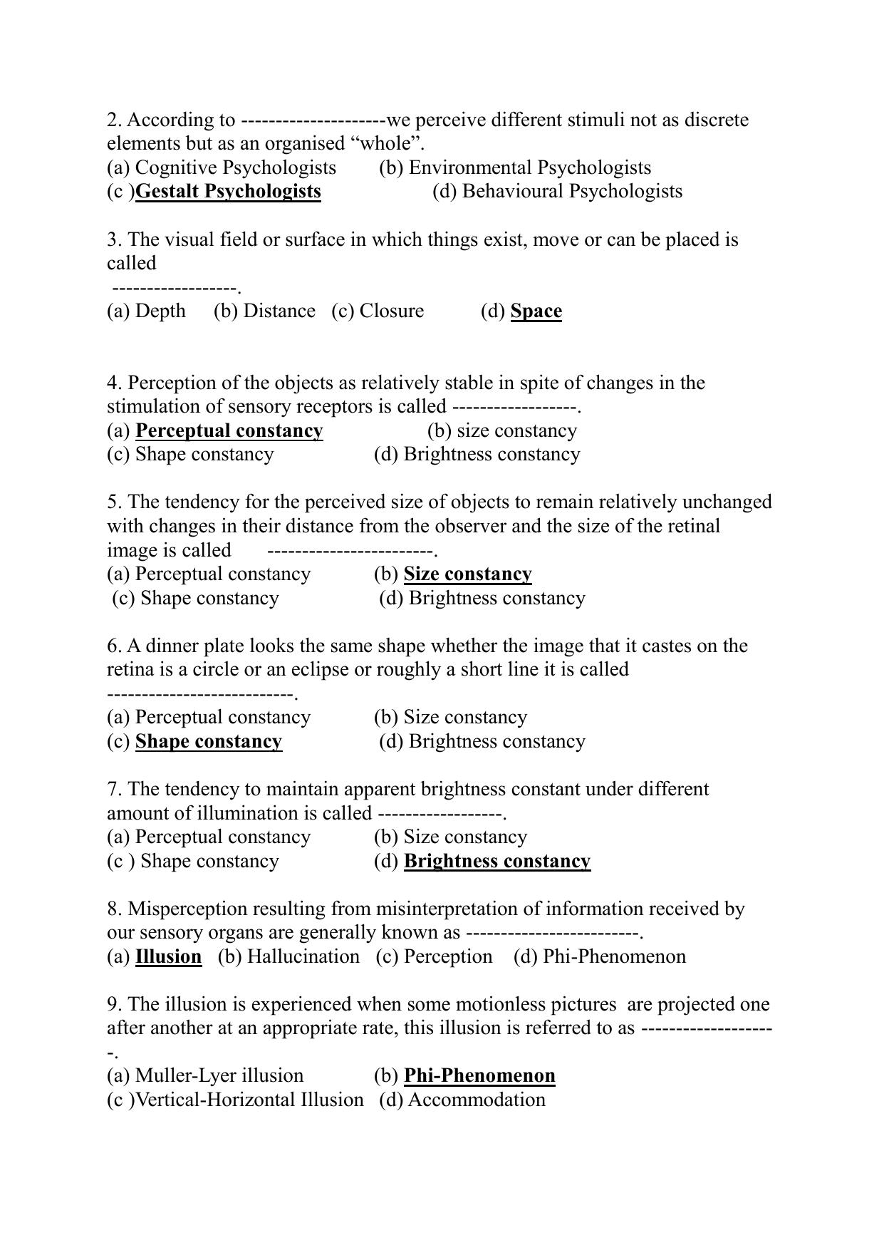 Karnataka 1st PUC Question Bank 2025 - Psychology English - Page 17