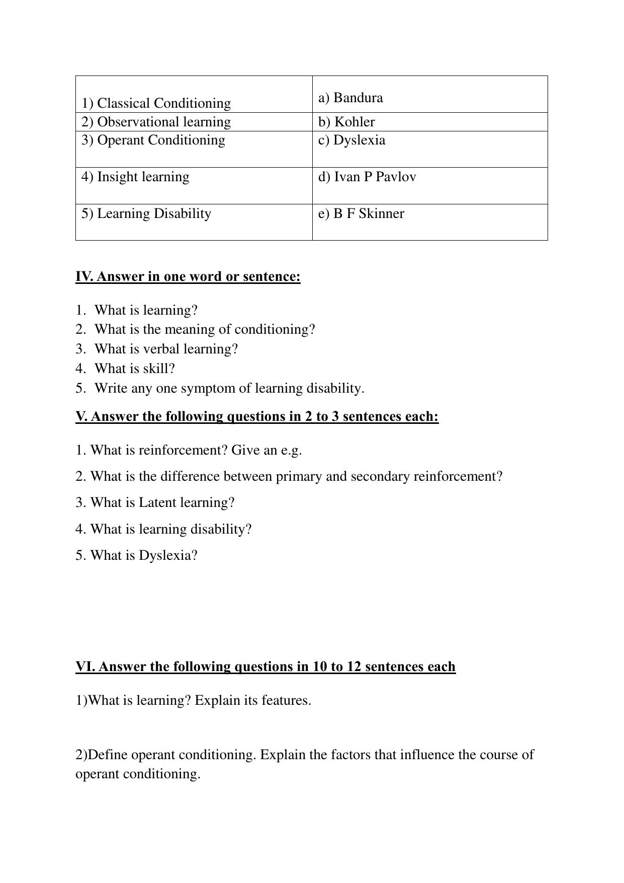 Karnataka 1st PUC Question Bank 2025 - Psychology English - Page 22