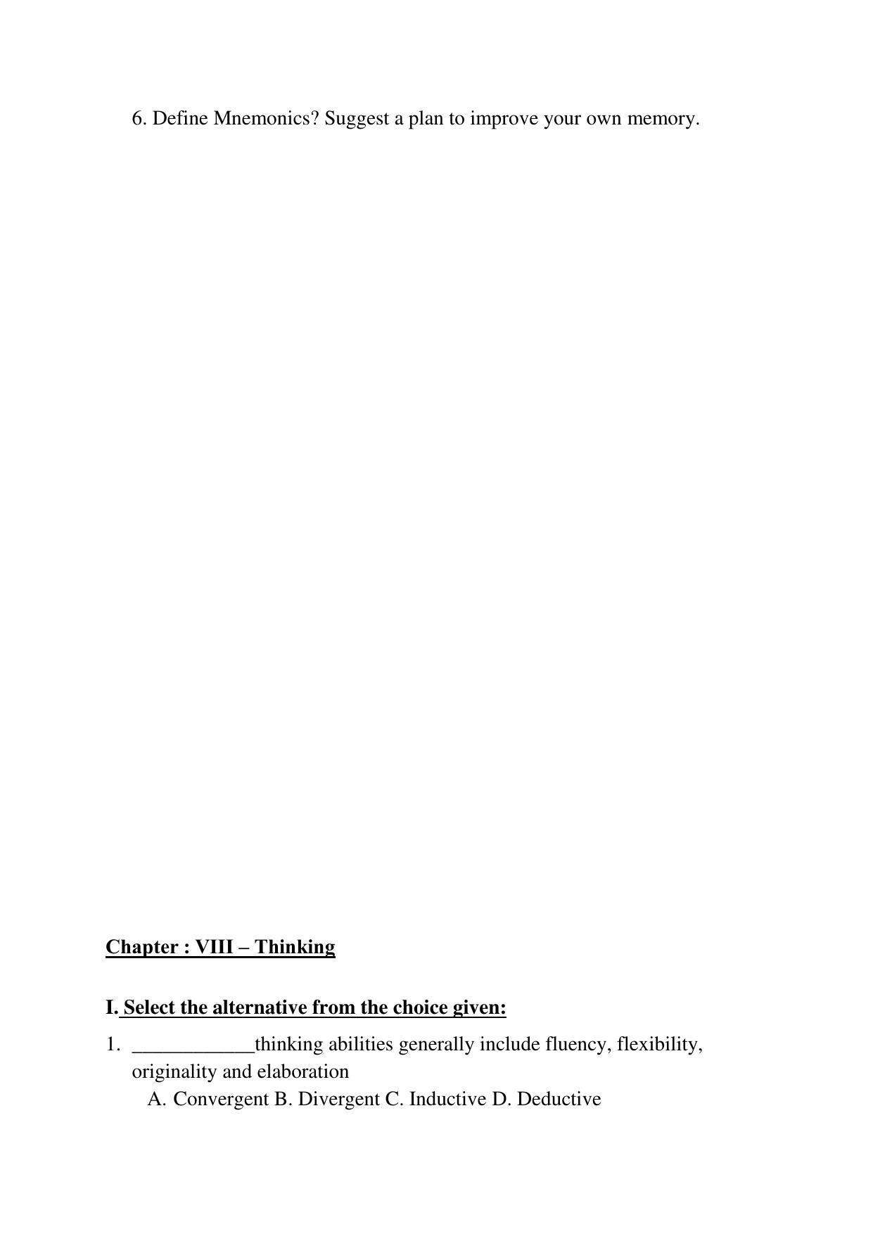 Karnataka 1st PUC Question Bank 2025 - Psychology English - Page 26