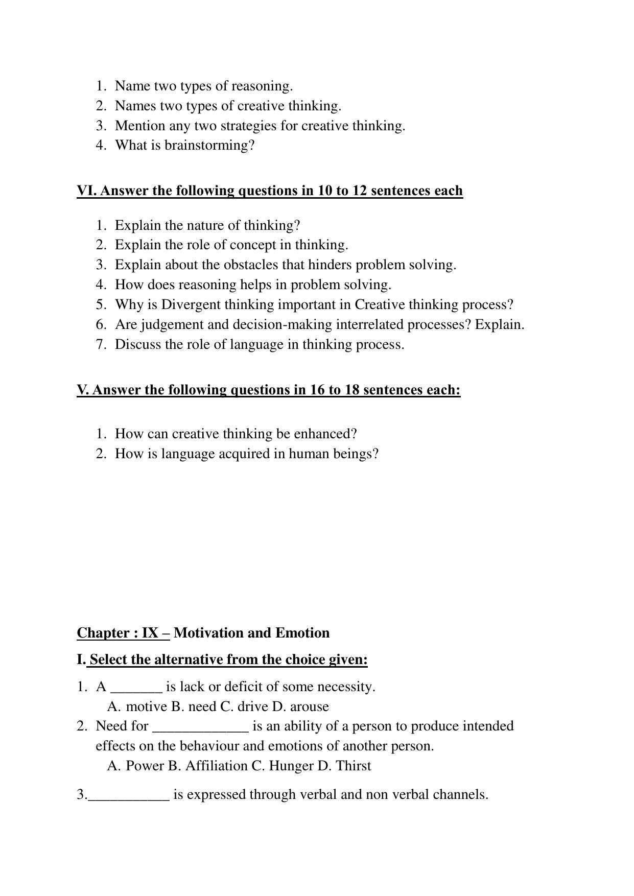 Karnataka 1st PUC Question Bank 2025 - Psychology English - Page 28