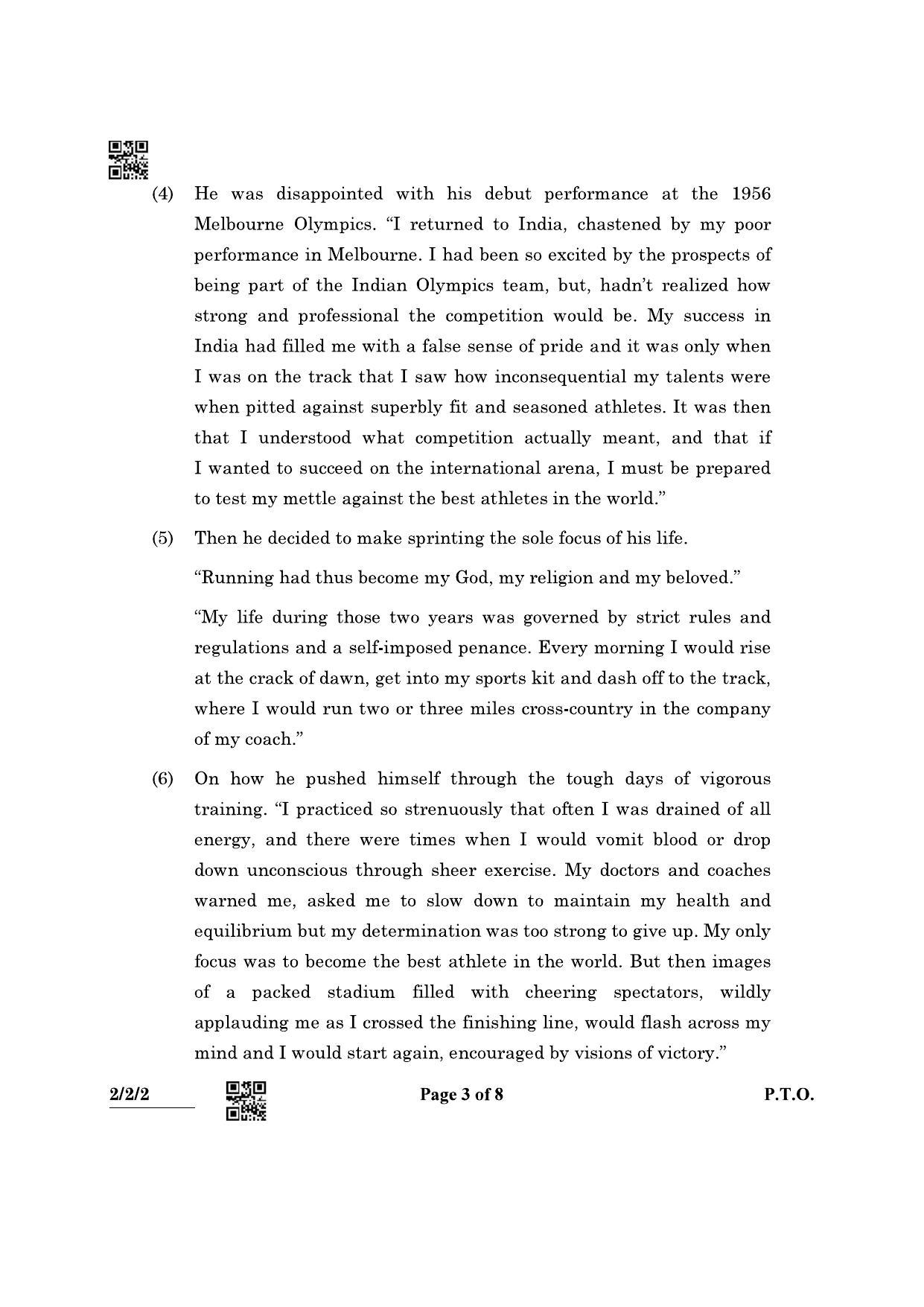 CBSE Class 10 2-2-2 (English L & L) 2022 Question Paper - Page 3