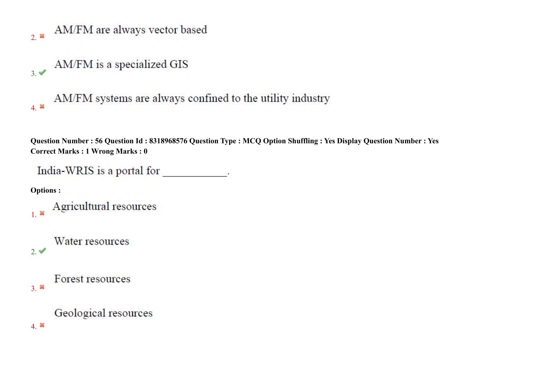 AP PGCET 2025 Geo Engineering & Geo Informatics Paper with Answer Key - Page 40