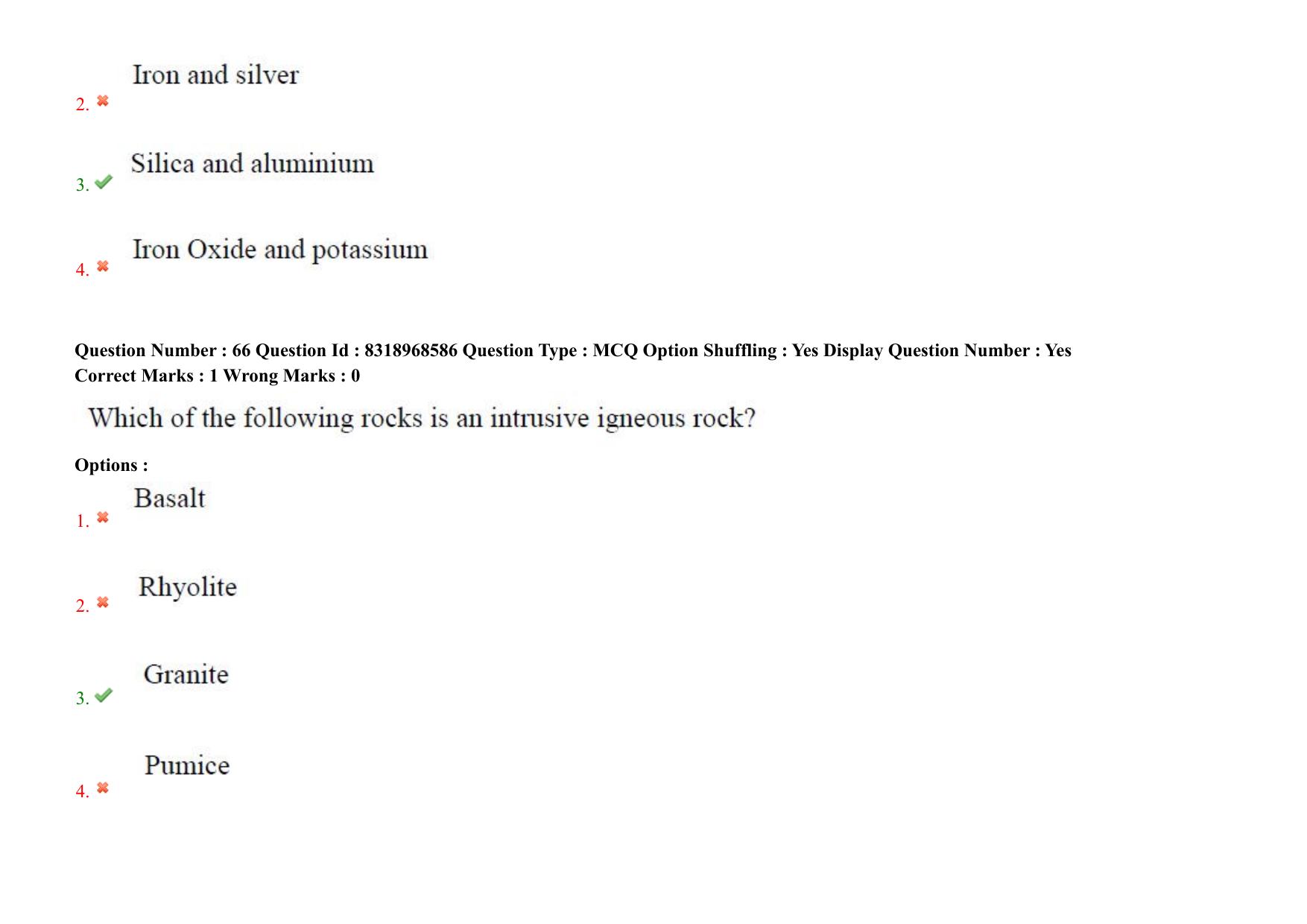 AP PGCET 2025 Geo Engineering & Geo Informatics Paper with Answer Key - Page 47