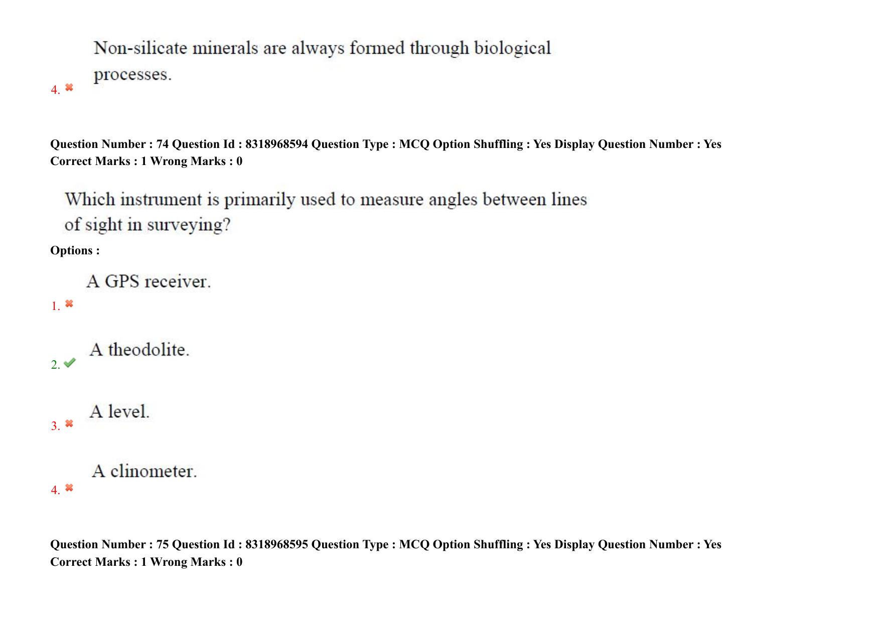 AP PGCET 2025 Geo Engineering & Geo Informatics Paper with Answer Key - Page 53