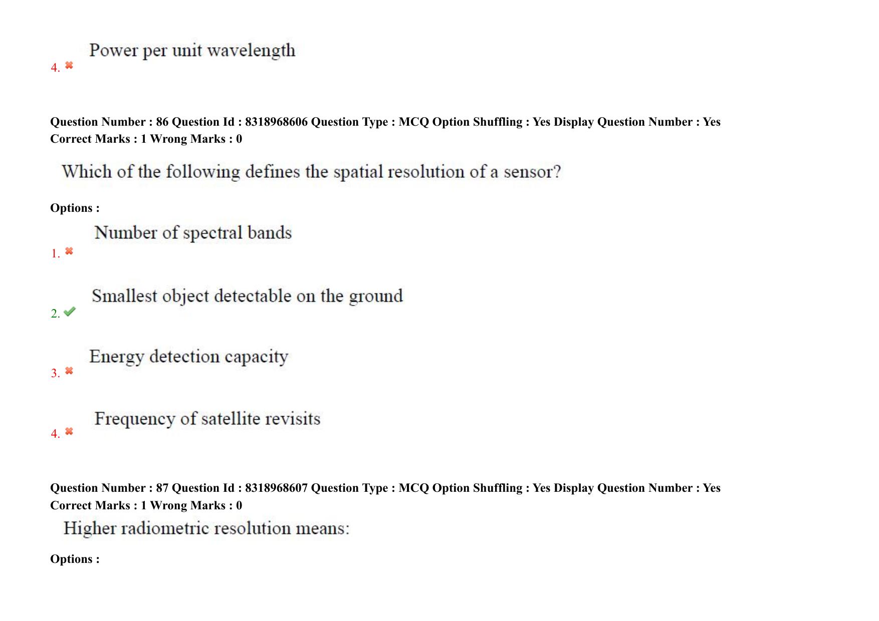AP PGCET 2025 Geo Engineering & Geo Informatics Paper with Answer Key - Page 62