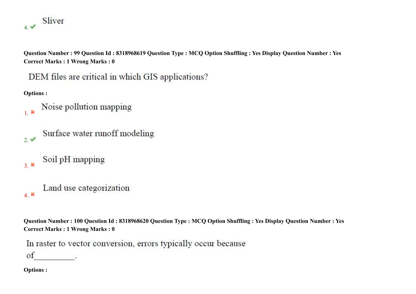 AP PGCET 2025 Geo Engineering & Geo Informatics Paper with Answer Key - Page 71