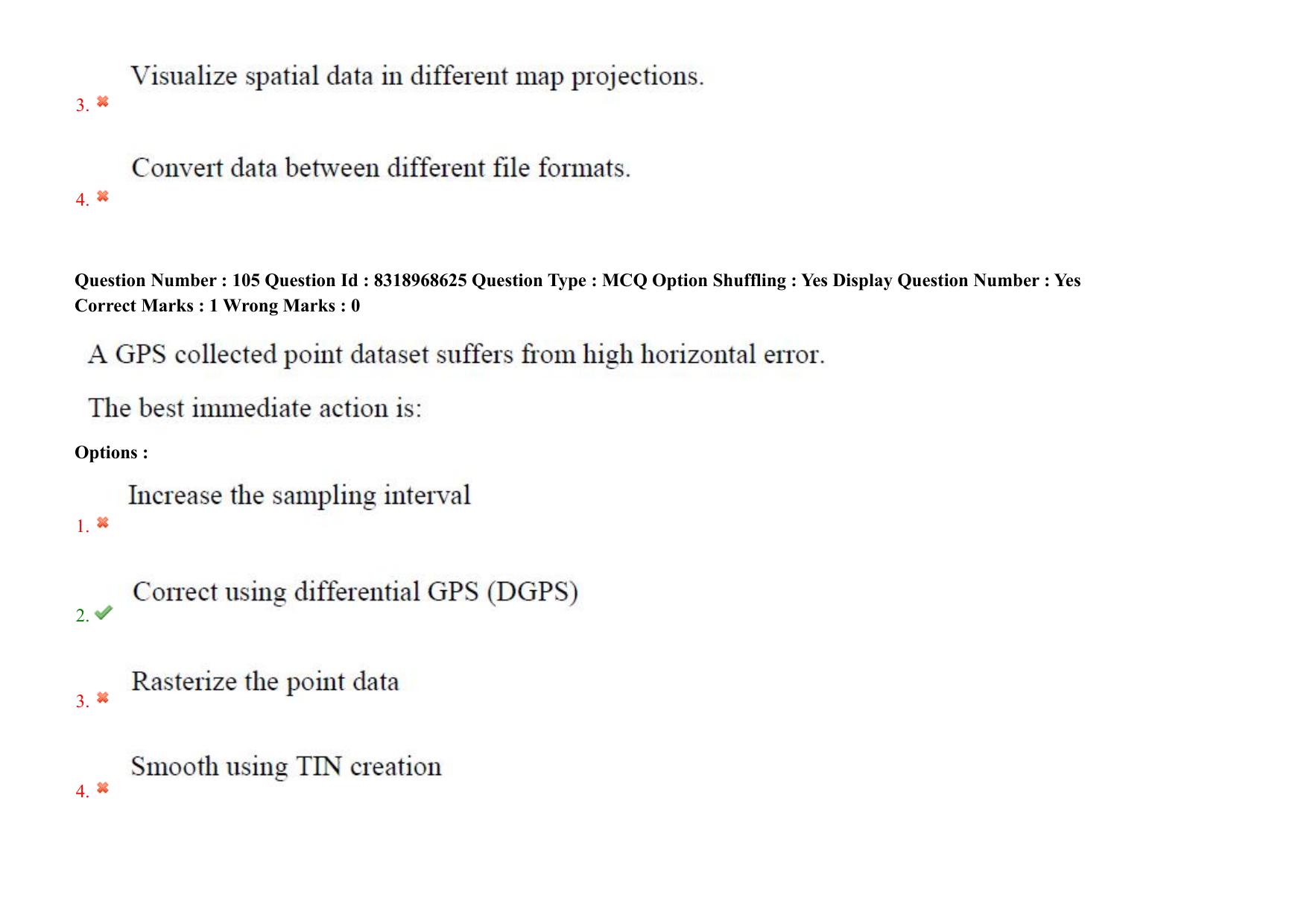 AP PGCET 2025 Geo Engineering & Geo Informatics Paper with Answer Key - Page 75