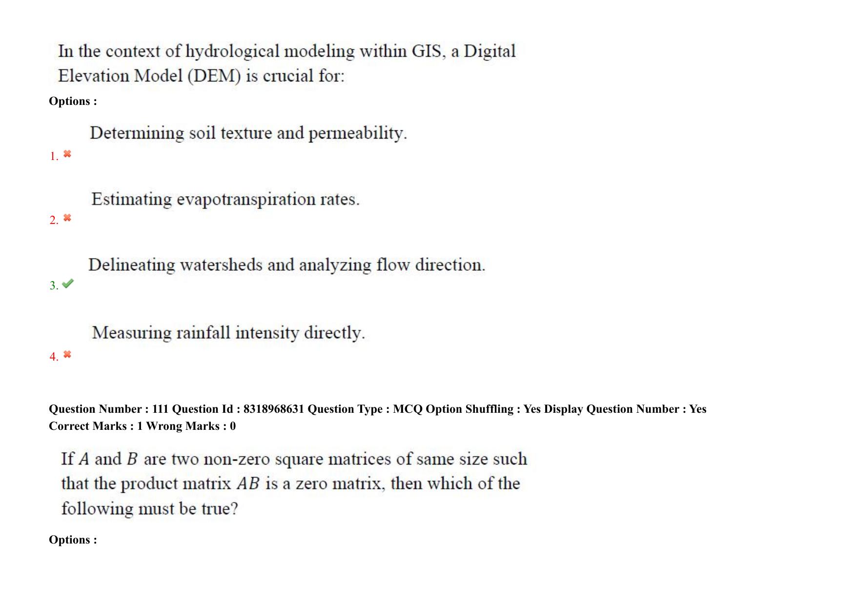 AP PGCET 2025 Geo Engineering & Geo Informatics Paper with Answer Key - Page 79