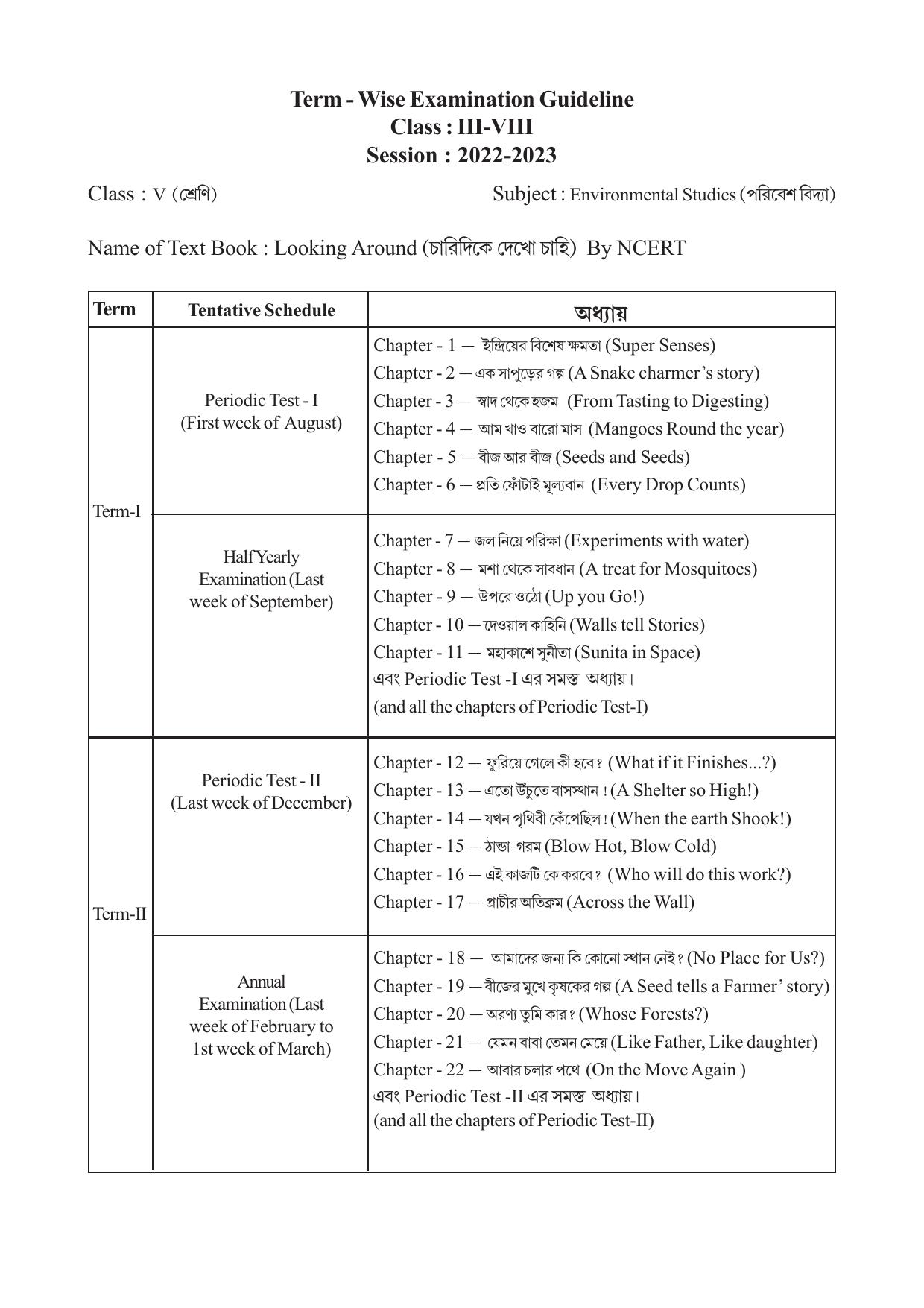 TBSE Class 5 Syllabus - Page 16