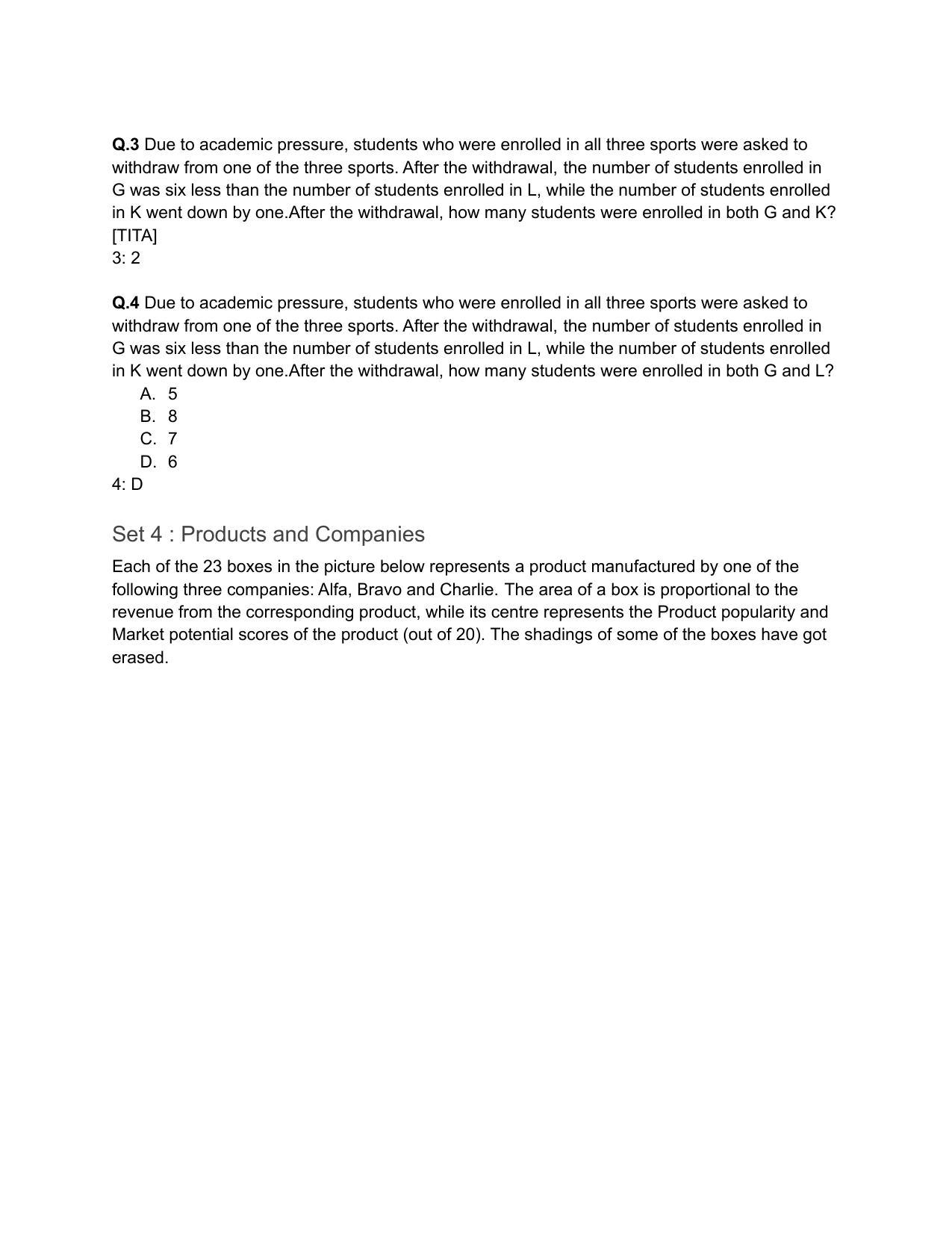 CAT 2018 CAT DILR Slot 2 Question Paper - Page 5