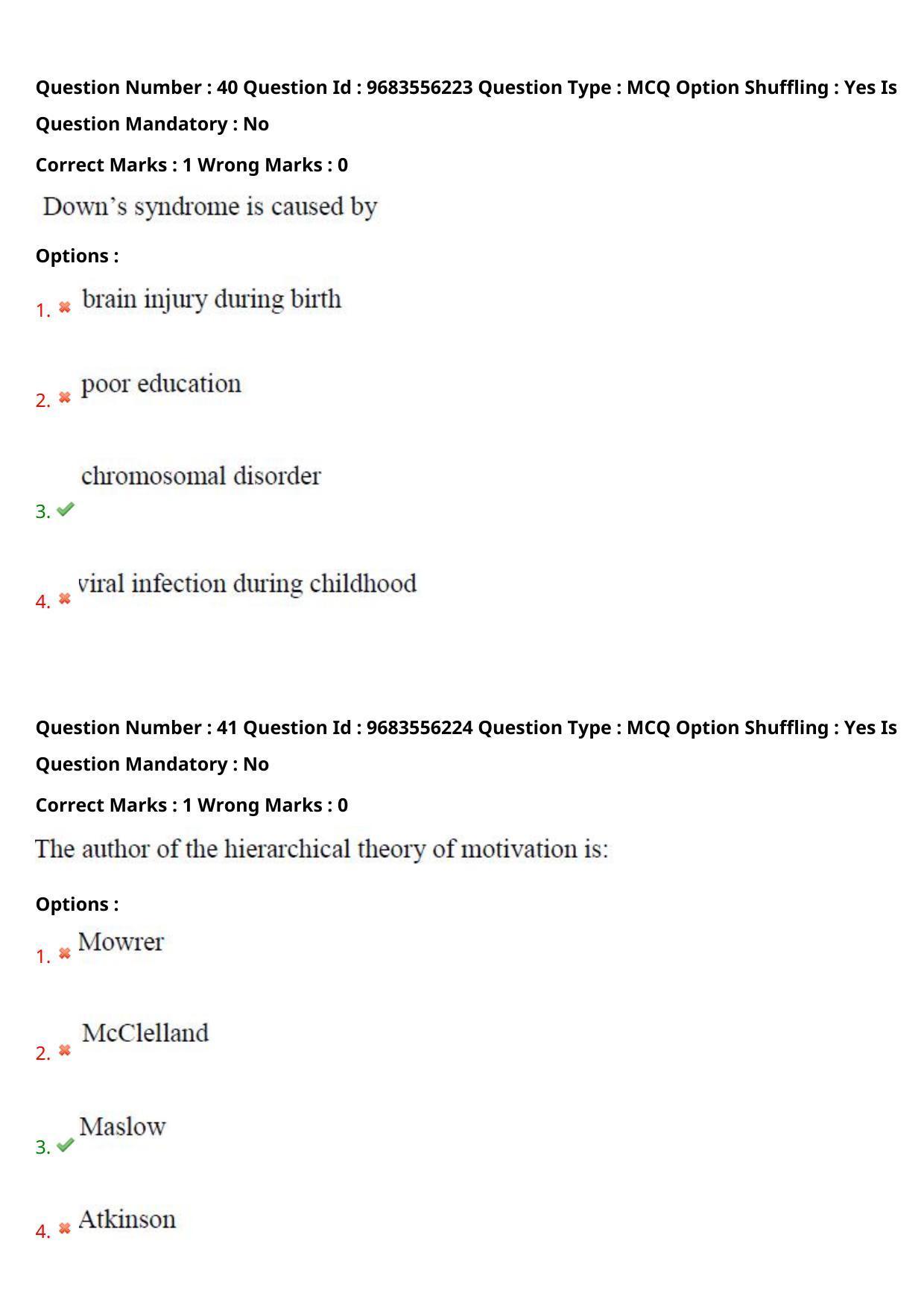 TS CPGET 2021 PGD in Psychological Counselling (Shift 3) Question Paper with Answer Key - Page 23