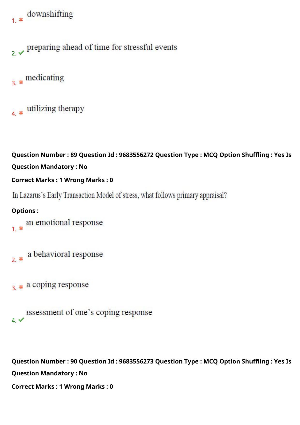 TS CPGET 2021 PGD in Psychological Counselling (Shift 3) Question Paper with Answer Key - Page 48
