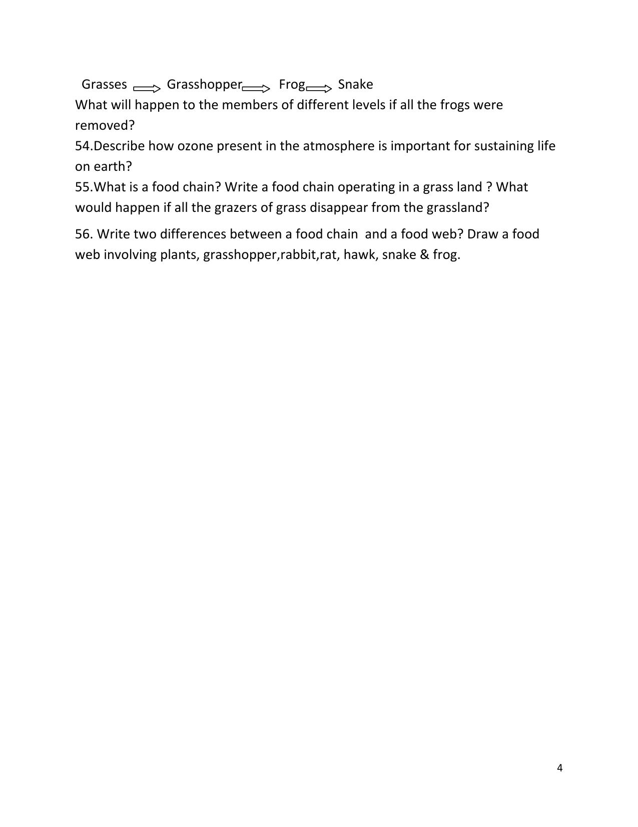 CBSE Worksheets for Class 10 Biology Assignment 3 - Page 4