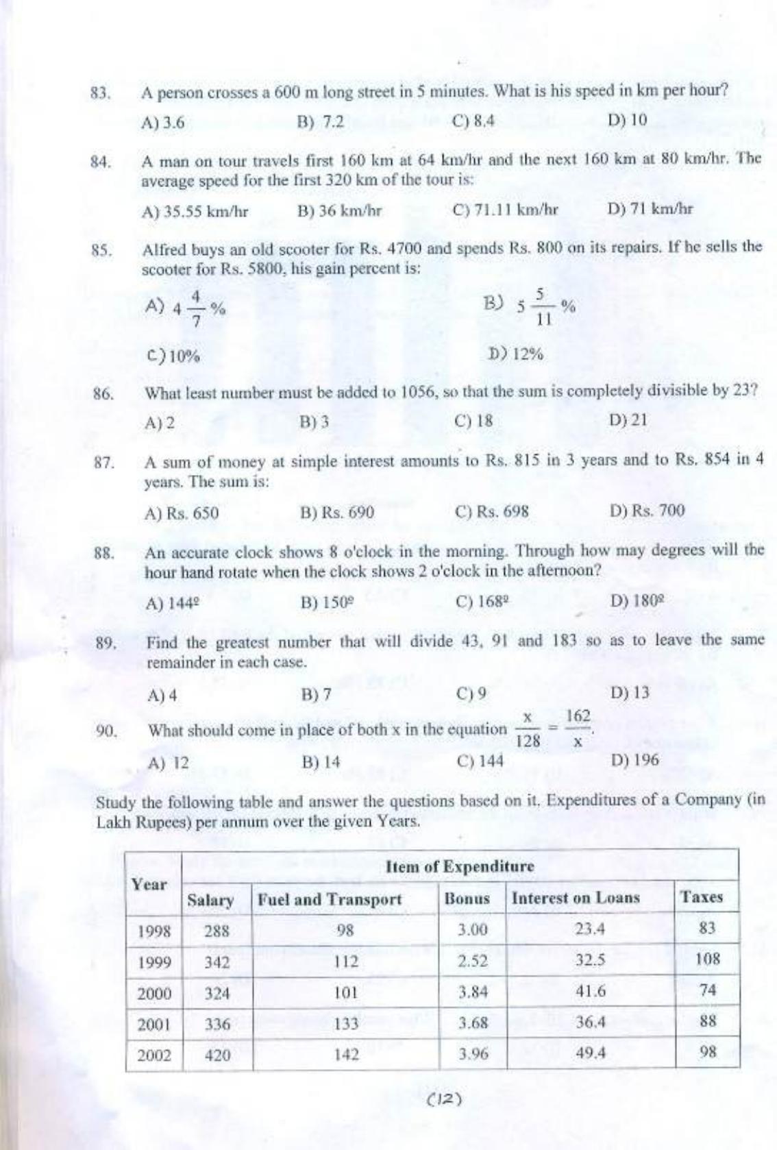 PU USOL MBA (Executive) Entrance Exam 2016 Question Booklet - Page 13