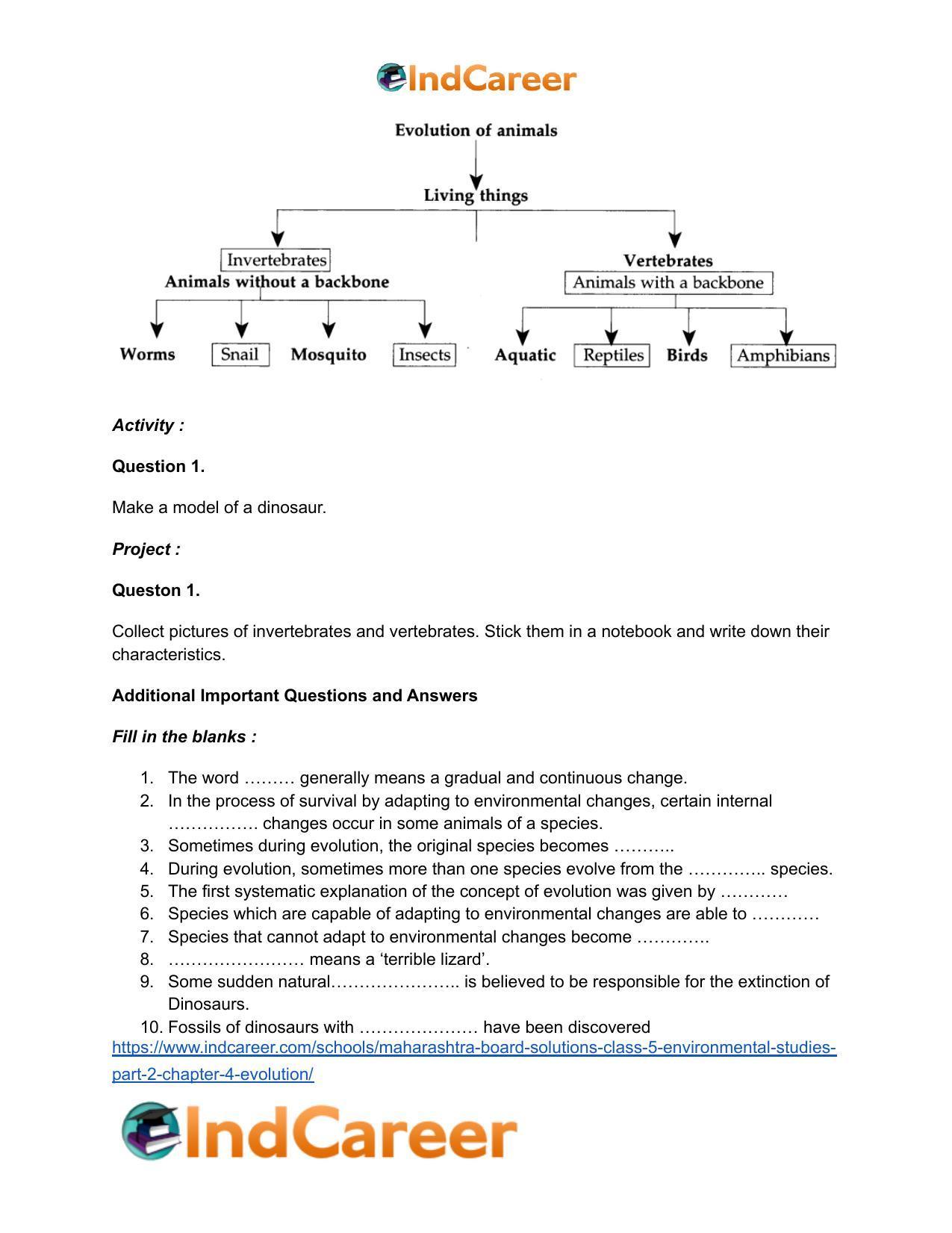 Maharashtra Board Solutions Class 5-Environmental Studies (Part 2): Chapter 4- Evolution - Page 5