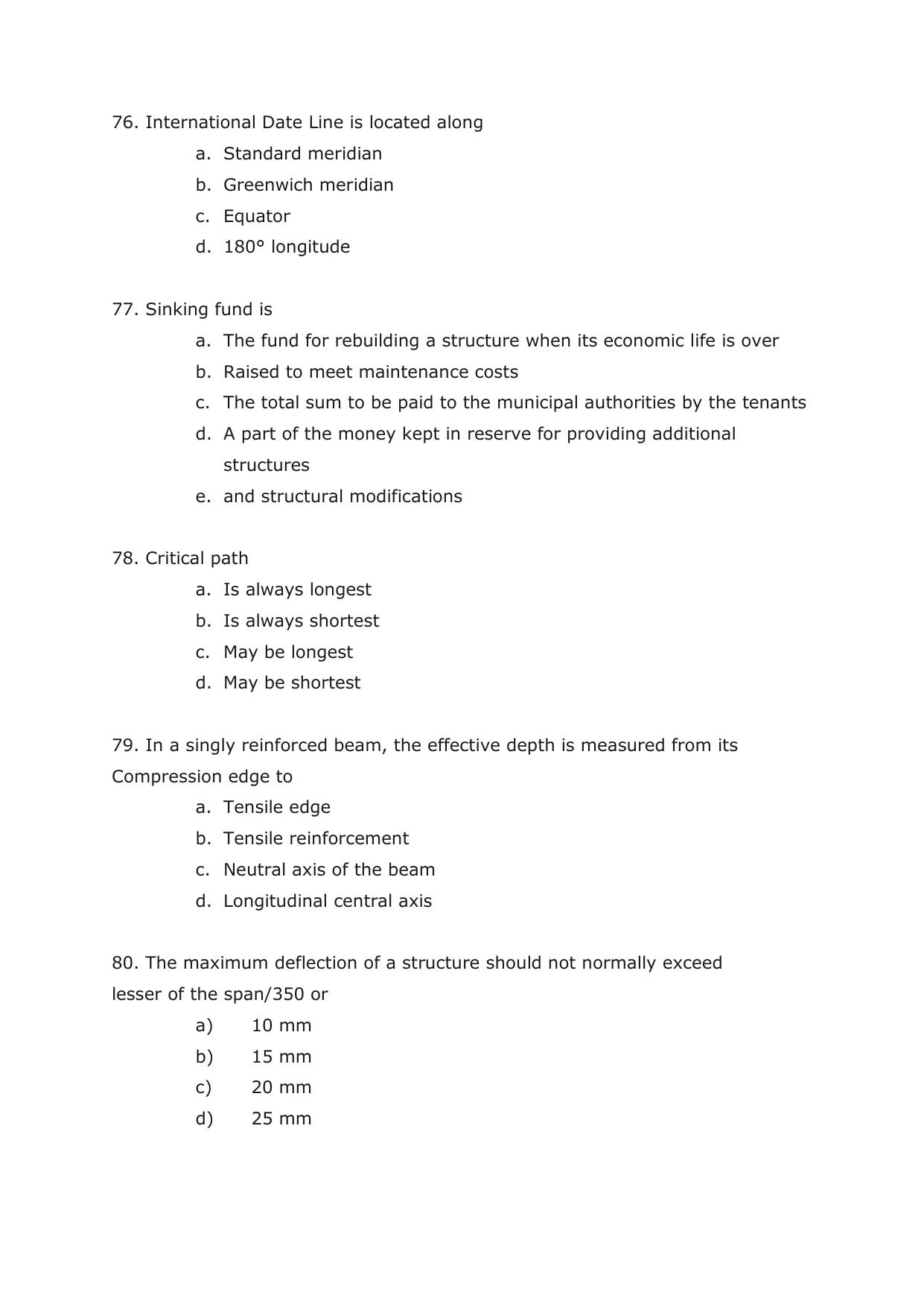 IMU CET M.Tech (for Civil Engineering Graduates) Sample Paper - Page 25