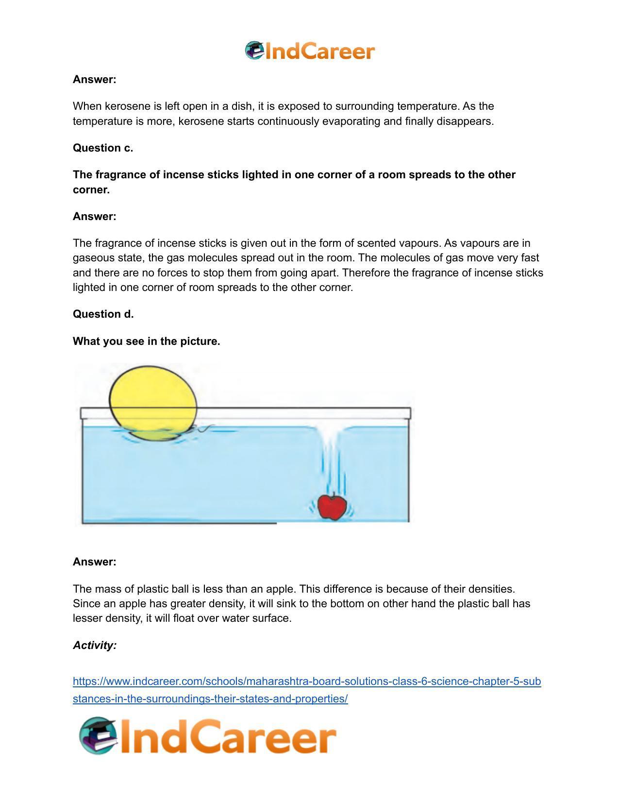 Maharashtra Board Solutions Class 6-Science: Chapter 5- Substances in the Surroundings - Their States and Properties - Page 9