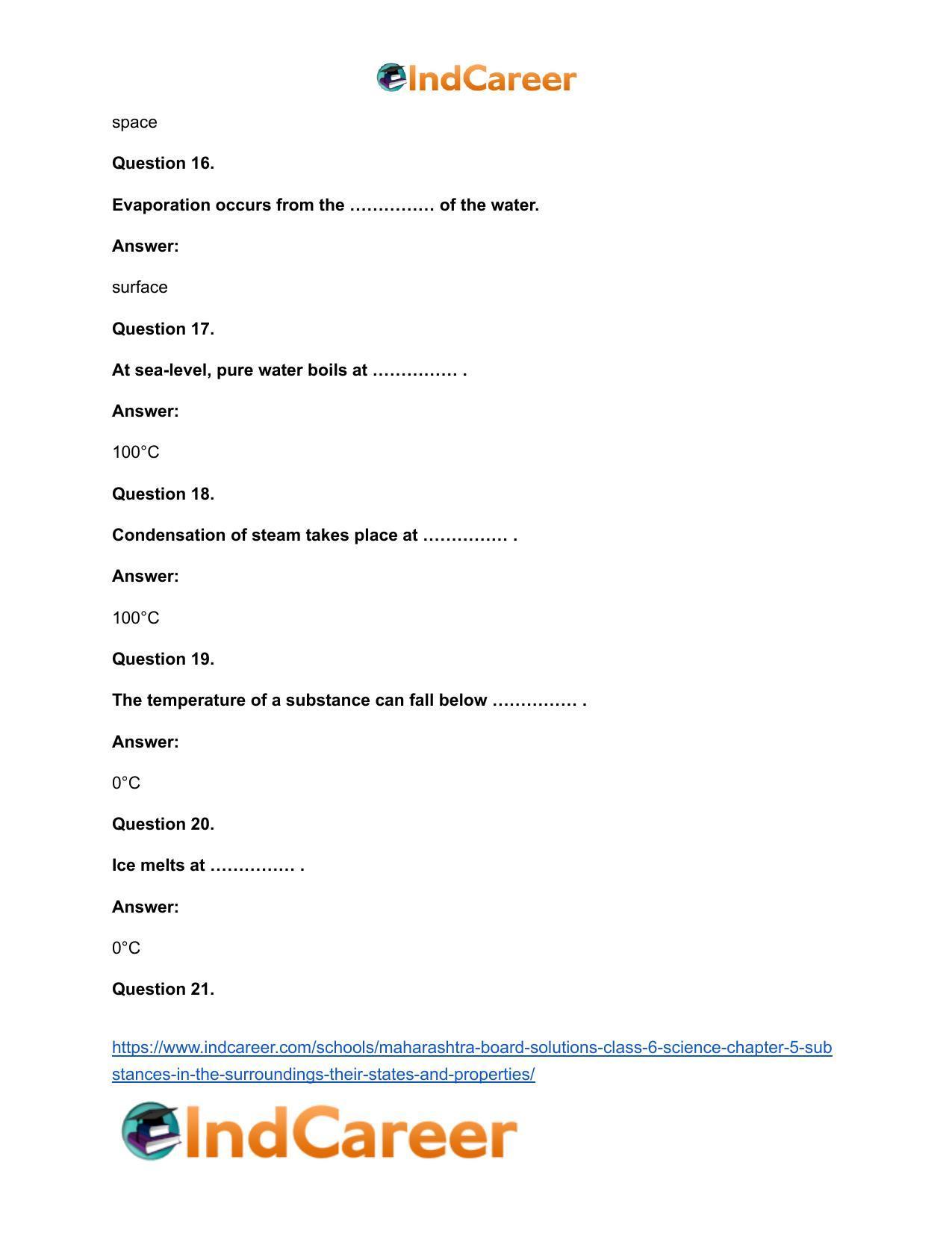 Maharashtra Board Solutions Class 6-Science: Chapter 5- Substances in the Surroundings - Their States and Properties - Page 13