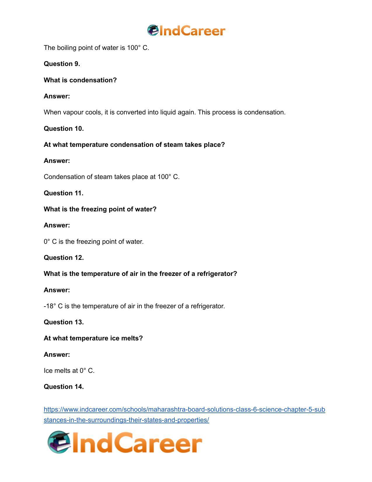 Maharashtra Board Solutions Class 6-Science: Chapter 5- Substances in the Surroundings - Their States and Properties - Page 20