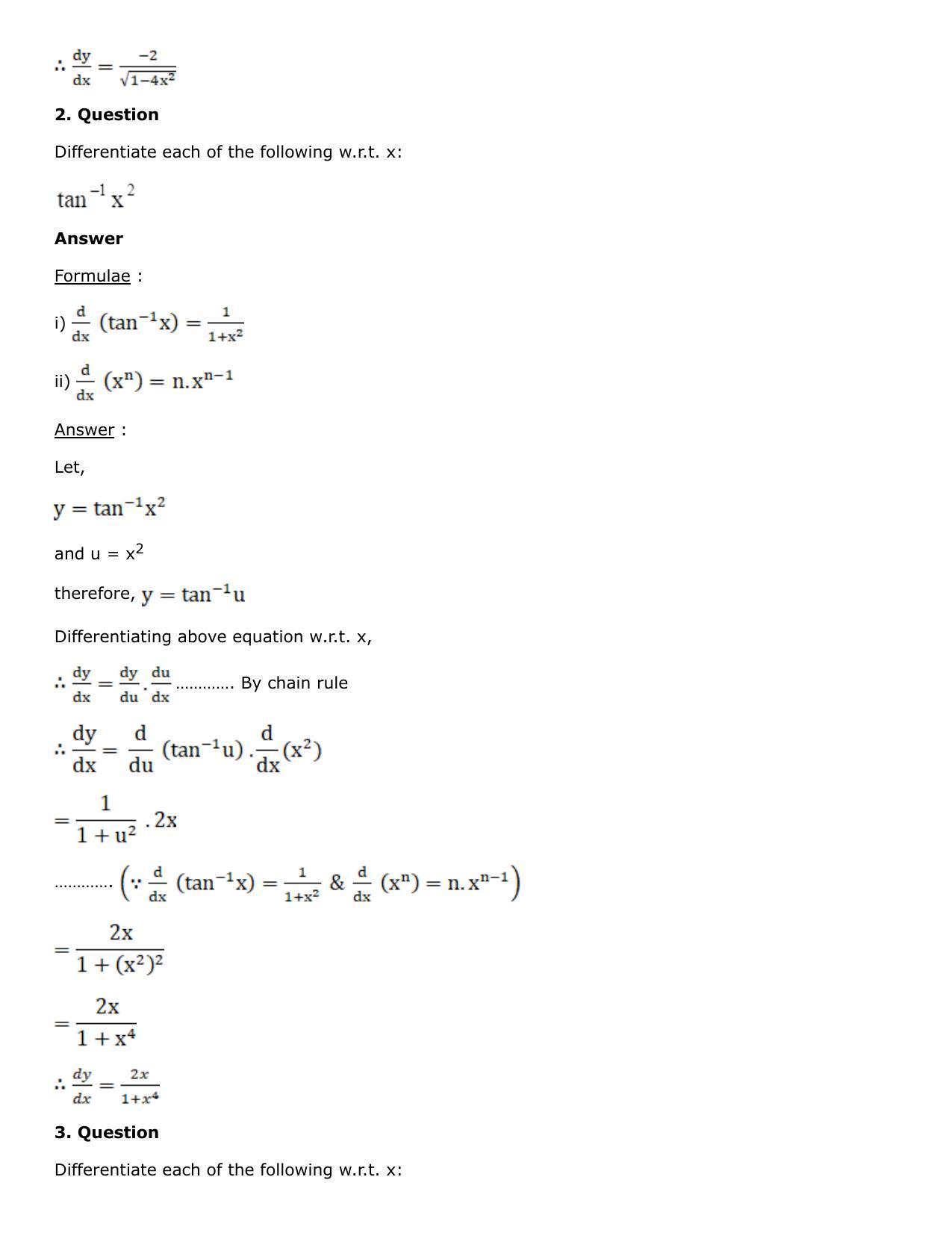 Chapter 10: Differentiation Solutions: RS Aggarwal Class 12 Solutions  - Page 49