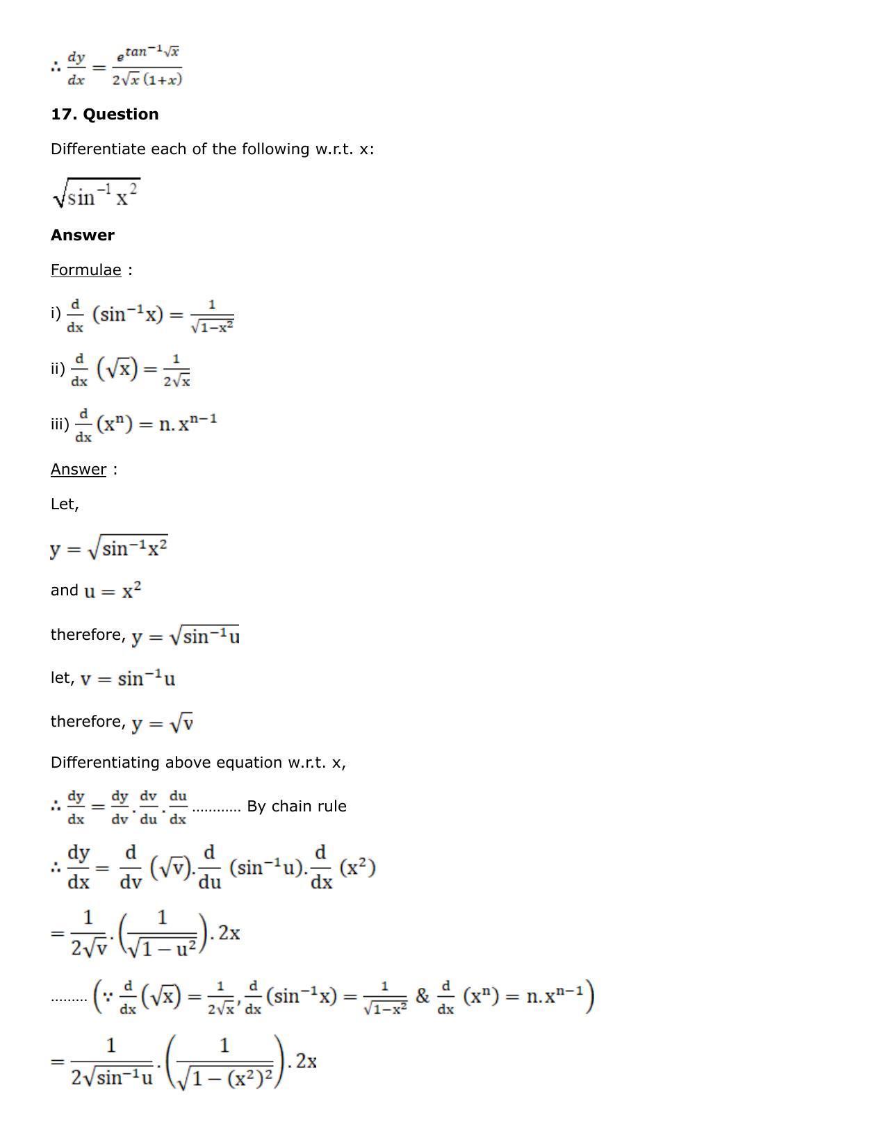 Chapter 10: Differentiation Solutions: RS Aggarwal Class 12 Solutions  - Page 64