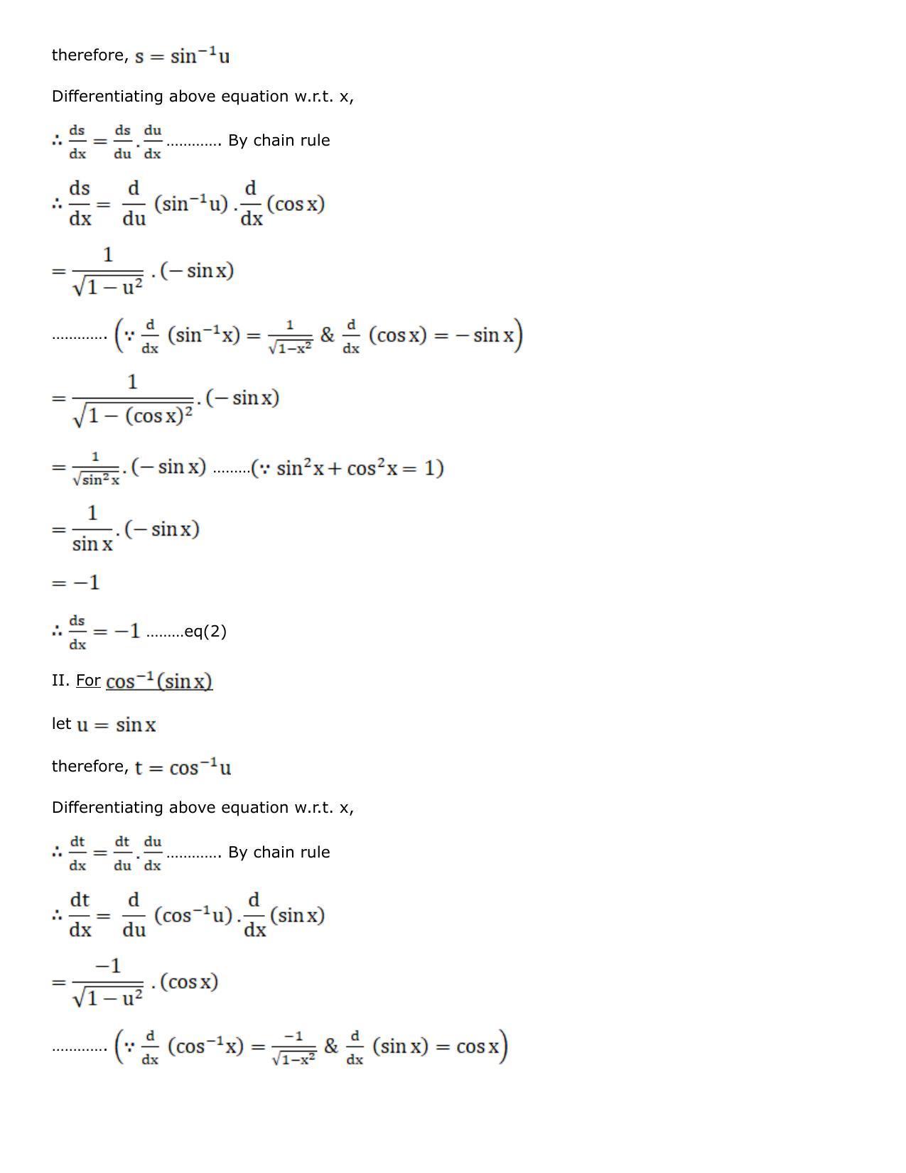 Chapter 10: Differentiation Solutions: RS Aggarwal Class 12 Solutions  - Page 66