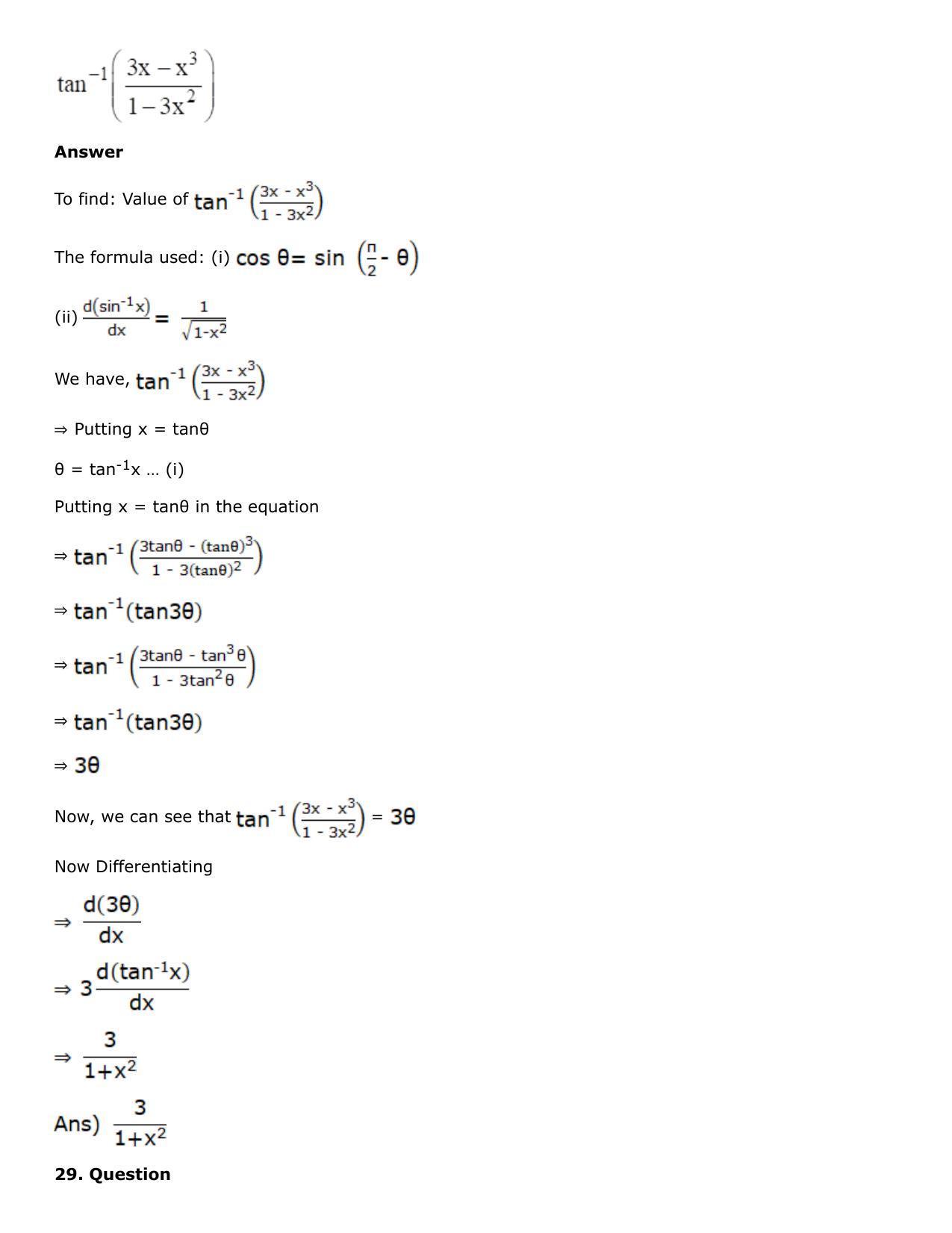 Chapter 10: Differentiation Solutions: RS Aggarwal Class 12 Solutions  - Page 99