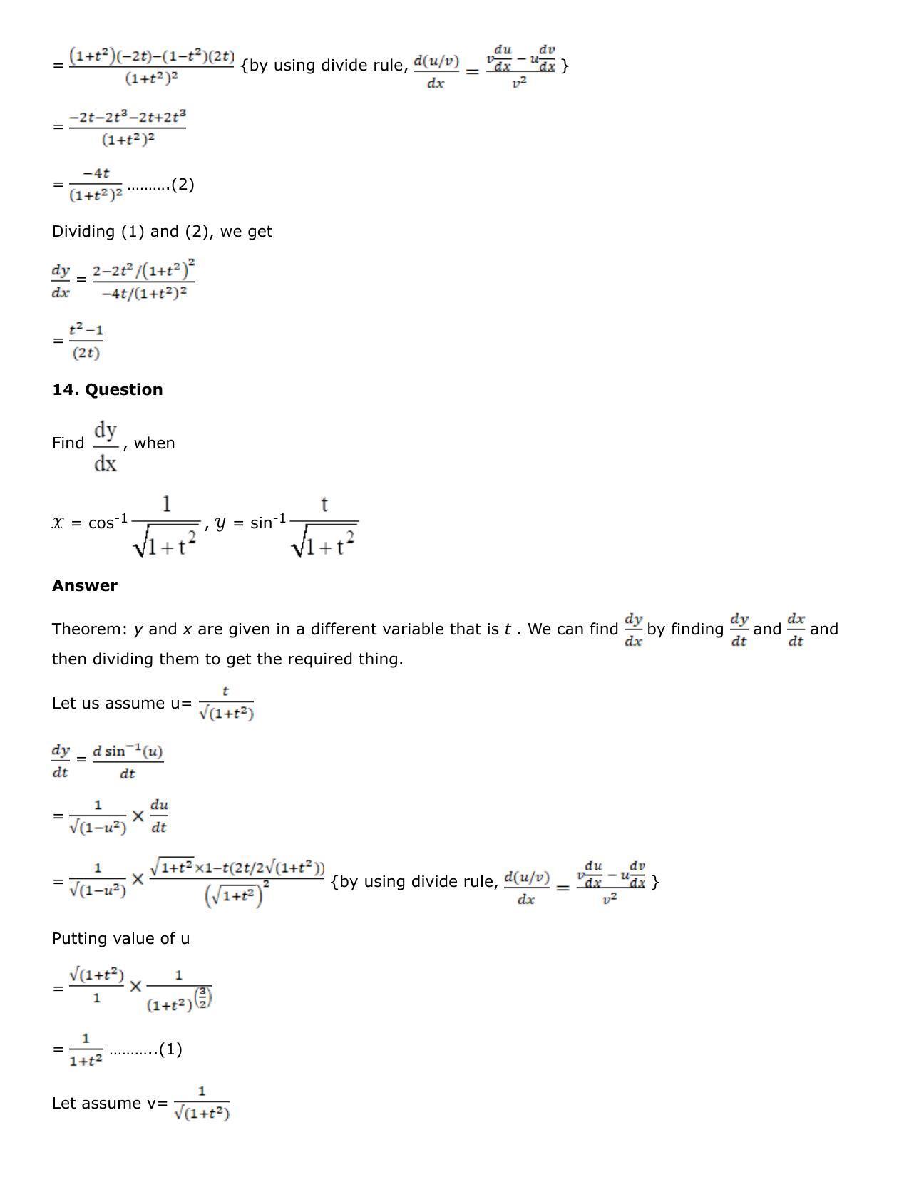 Chapter 10: Differentiation Solutions: RS Aggarwal Class 12 Solutions  - Page 216