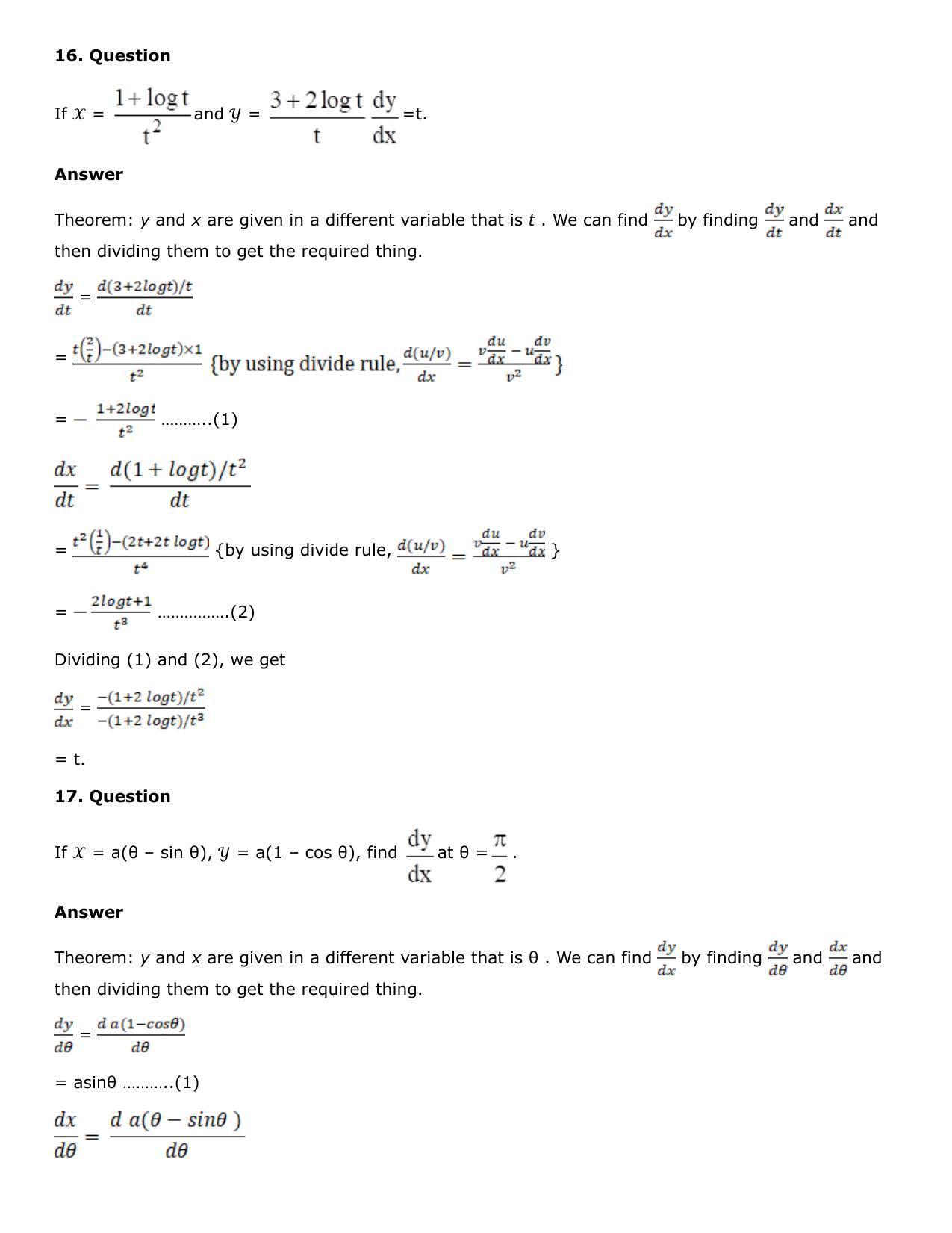 Chapter 10: Differentiation Solutions: RS Aggarwal Class 12 Solutions  - Page 218