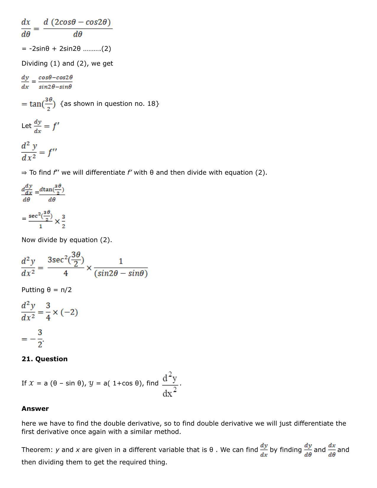 Chapter 10: Differentiation Solutions: RS Aggarwal Class 12 Solutions  - Page 222
