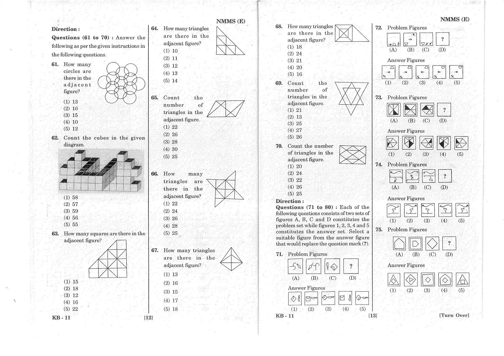 MAT - SAT English Nov 2016 Class 8 Andhra Pradesh NMMS Question Papers - Page 7