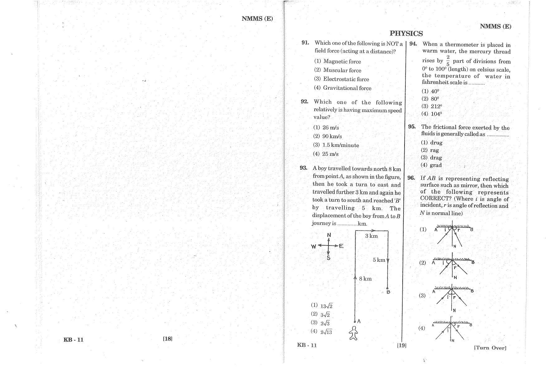 MAT - SAT English Nov 2016 Class 8 Andhra Pradesh NMMS Question Papers - Page 10