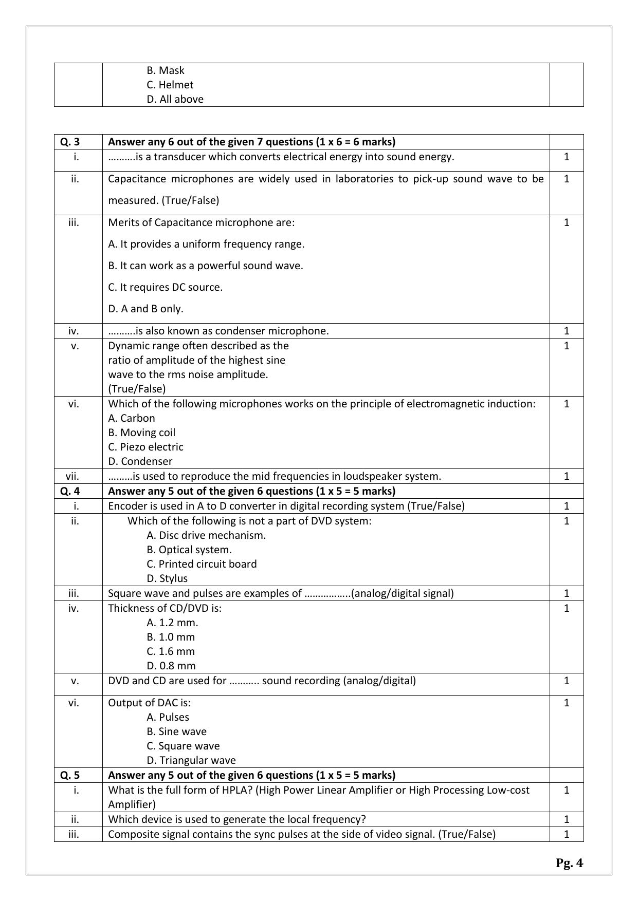 CBSE Class 12 (Skill Education) Electronics Technology 2024 Sample Paper - Page 4