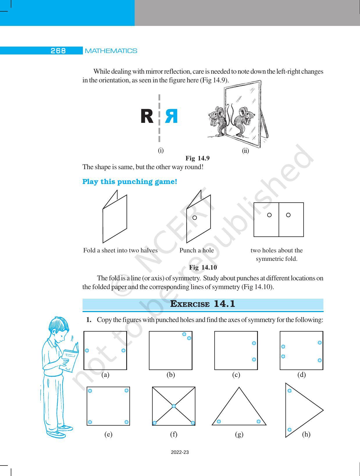 NCERT Book for Class 7 Maths: Chapter 14-Symmetry - Page 4
