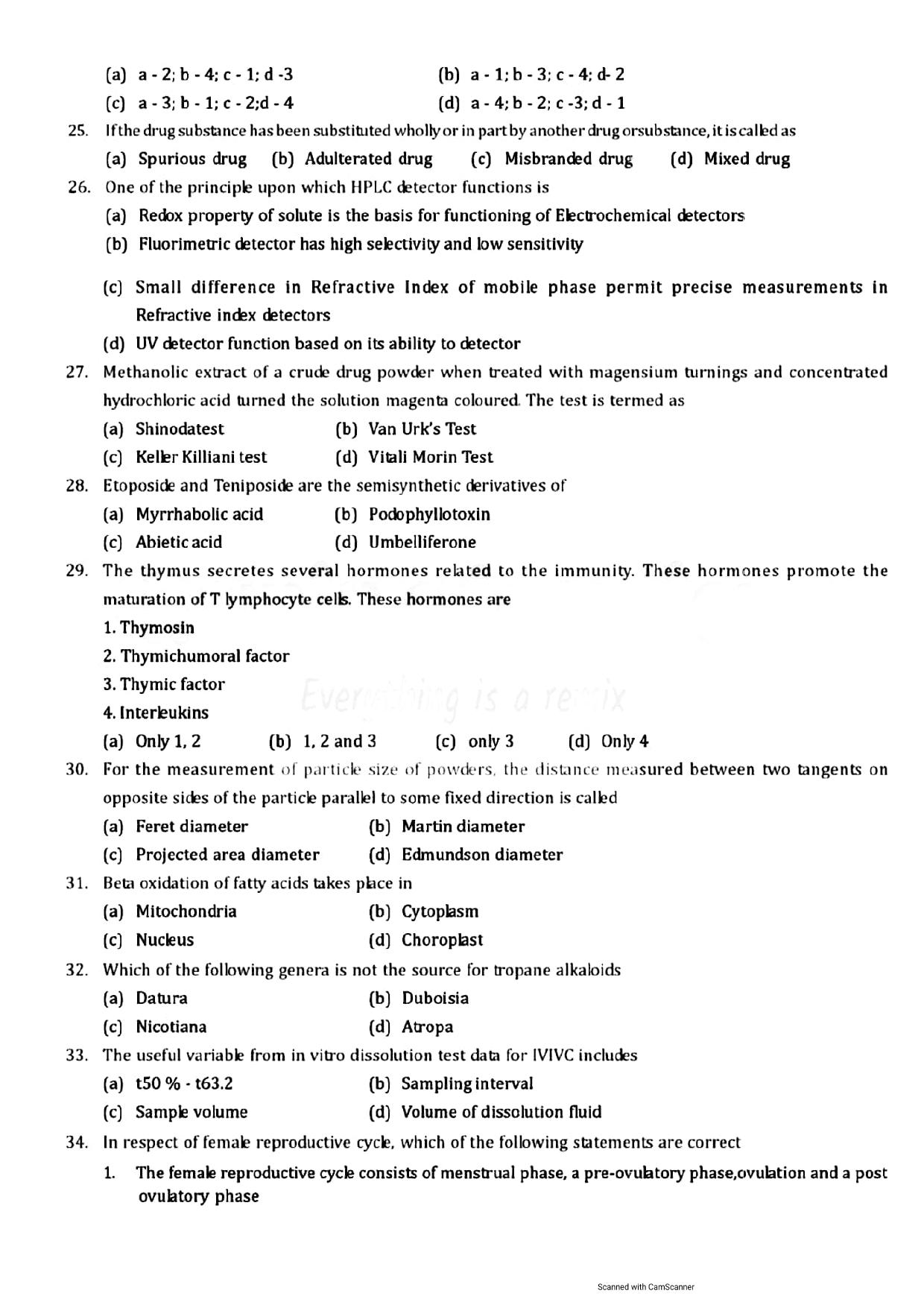 GPAT 2017 Question Papers - Page 4