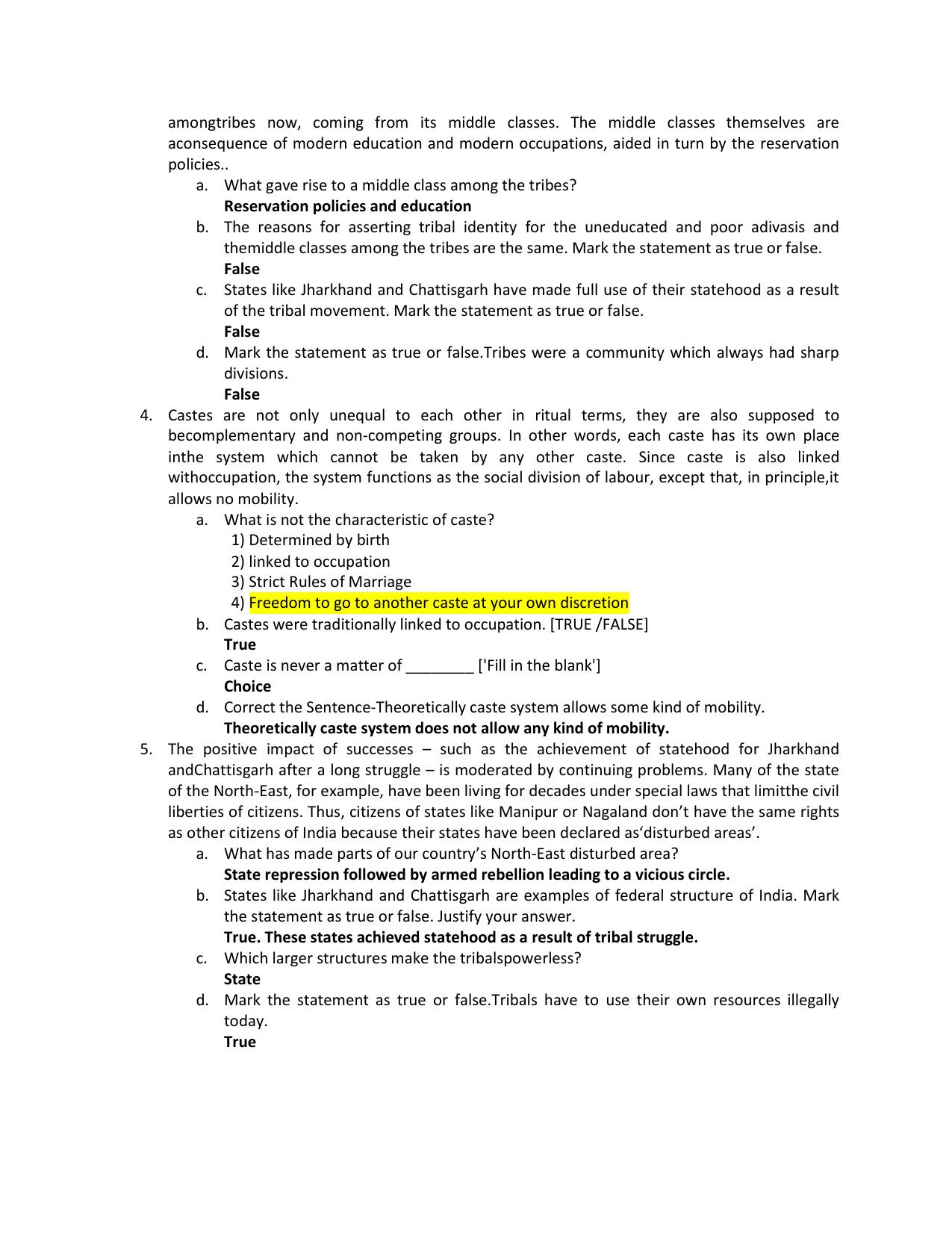 CBSE Class XII Sociology Question Bank - Page 2