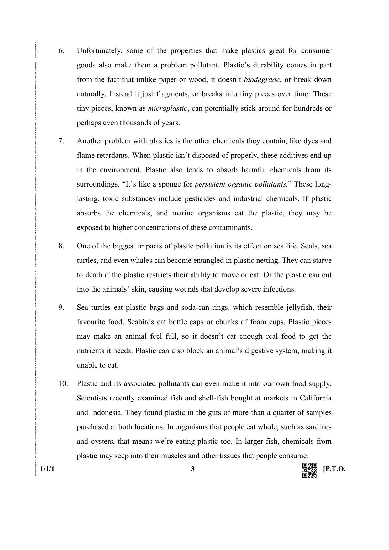 CBSE Class 12 1-1-1 (English Core) 2019 Question Paper - Page 3