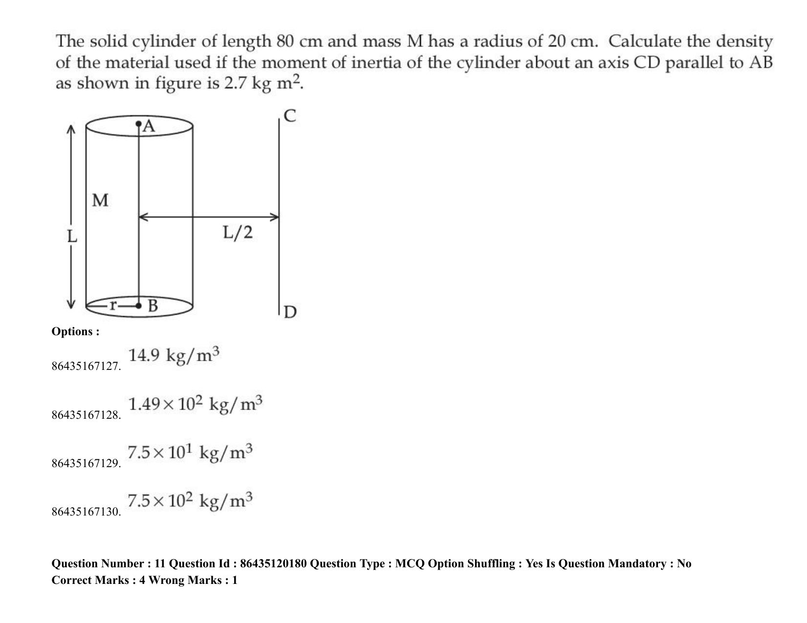 JEE Mains 2021: BTech (Shift 1) 26-08-2021 Question Paper - Page 12