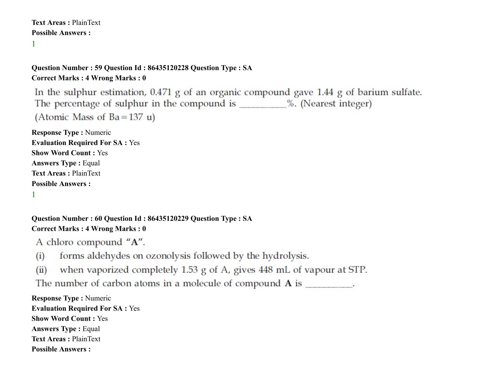 JEE Mains 2021: BTech (Shift 1) 26-08-2021 Question Paper - Page 50