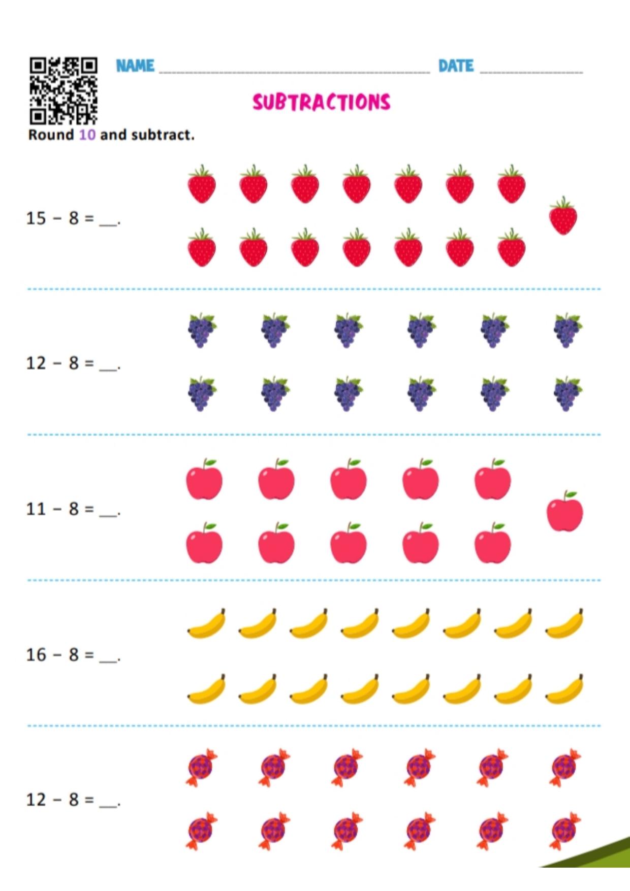 LKG Maths Worksheets: Maths 3 - Page 5