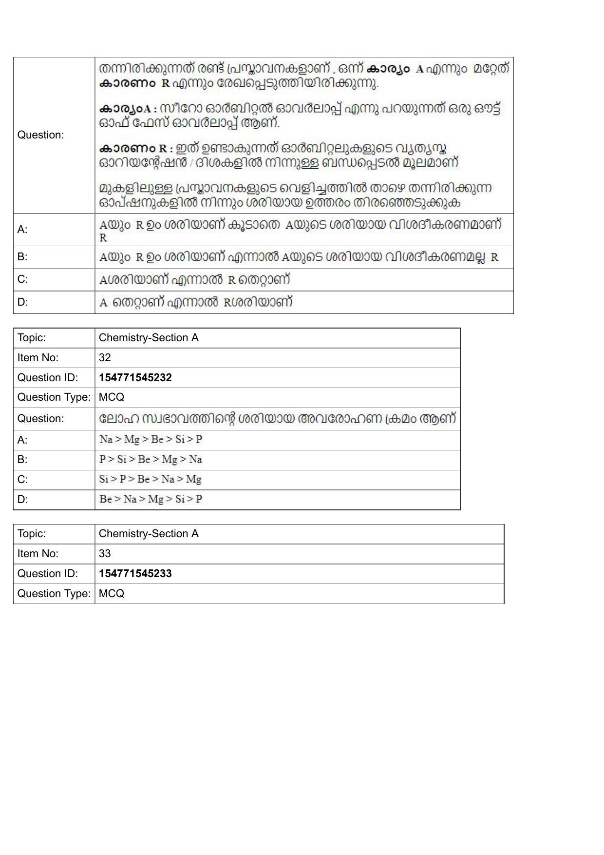 JEE Mains 2022: BTech Malayalam (Shift 2) 28-07-2022 Question Paper - Page 13